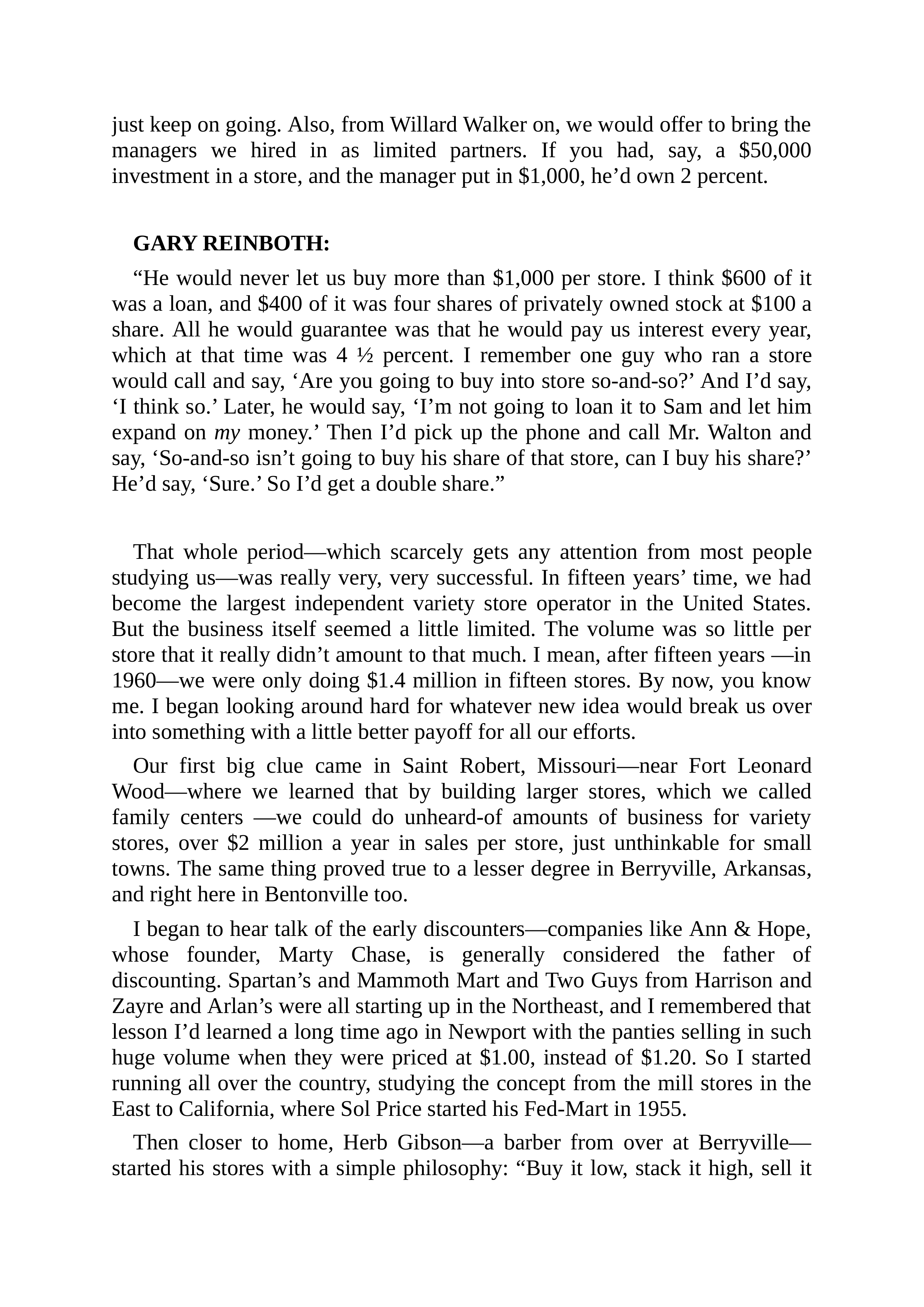 Walmart Founder Sam Walton Made in America Biography — page 43