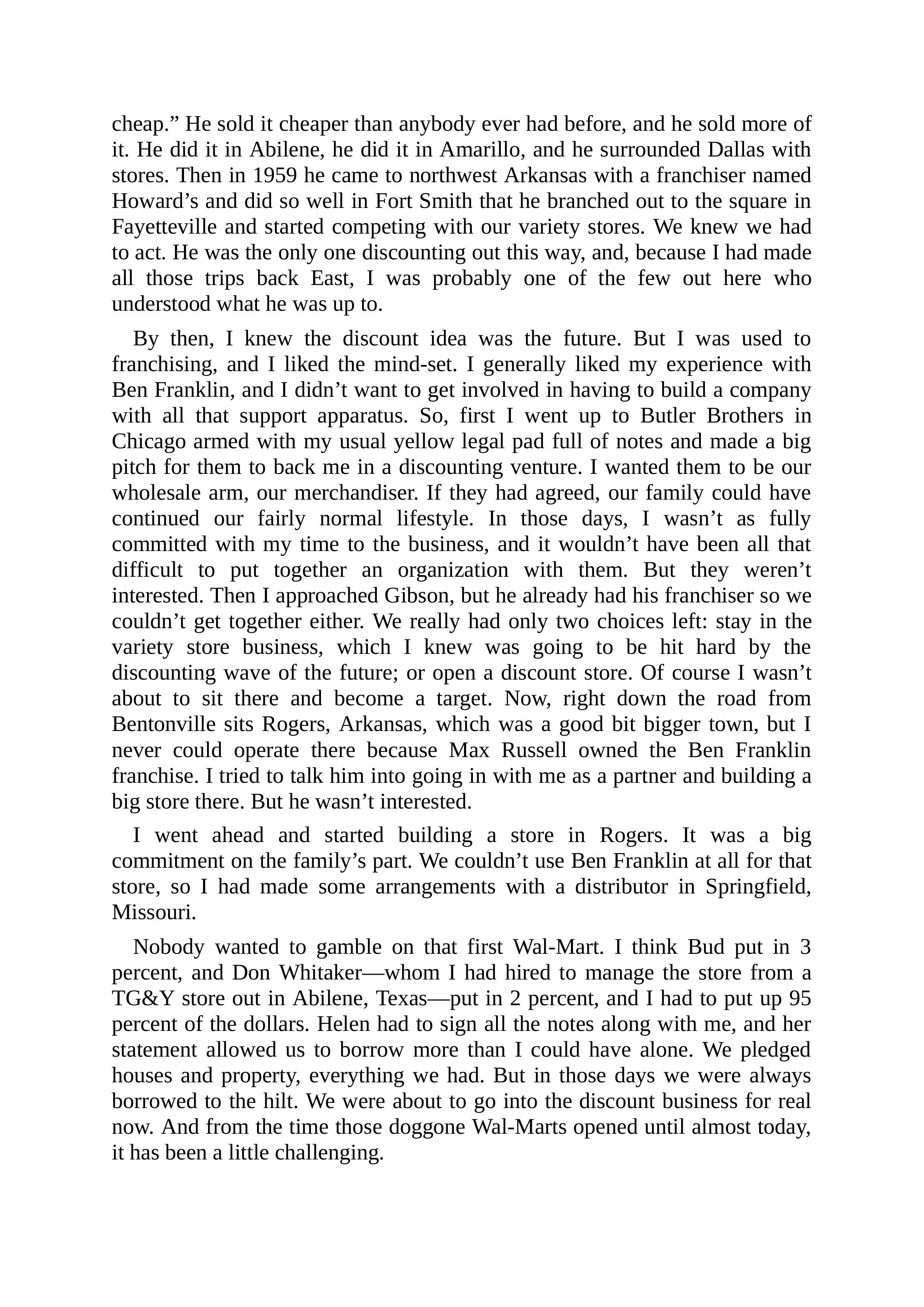 Walmart Founder Sam Walton Made in America Biography — page 44