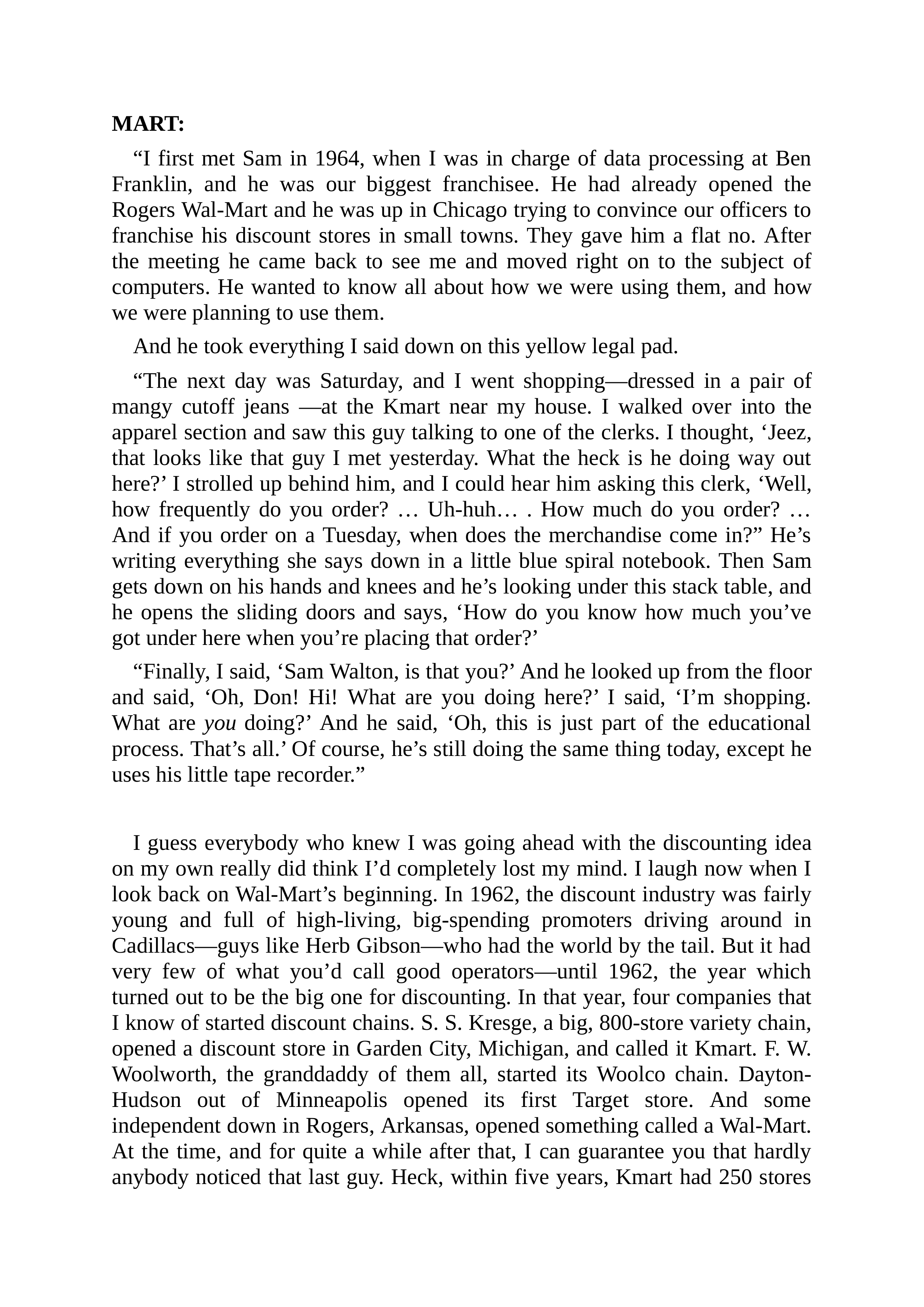 Walmart Founder Sam Walton Made in America Biography — page 49
