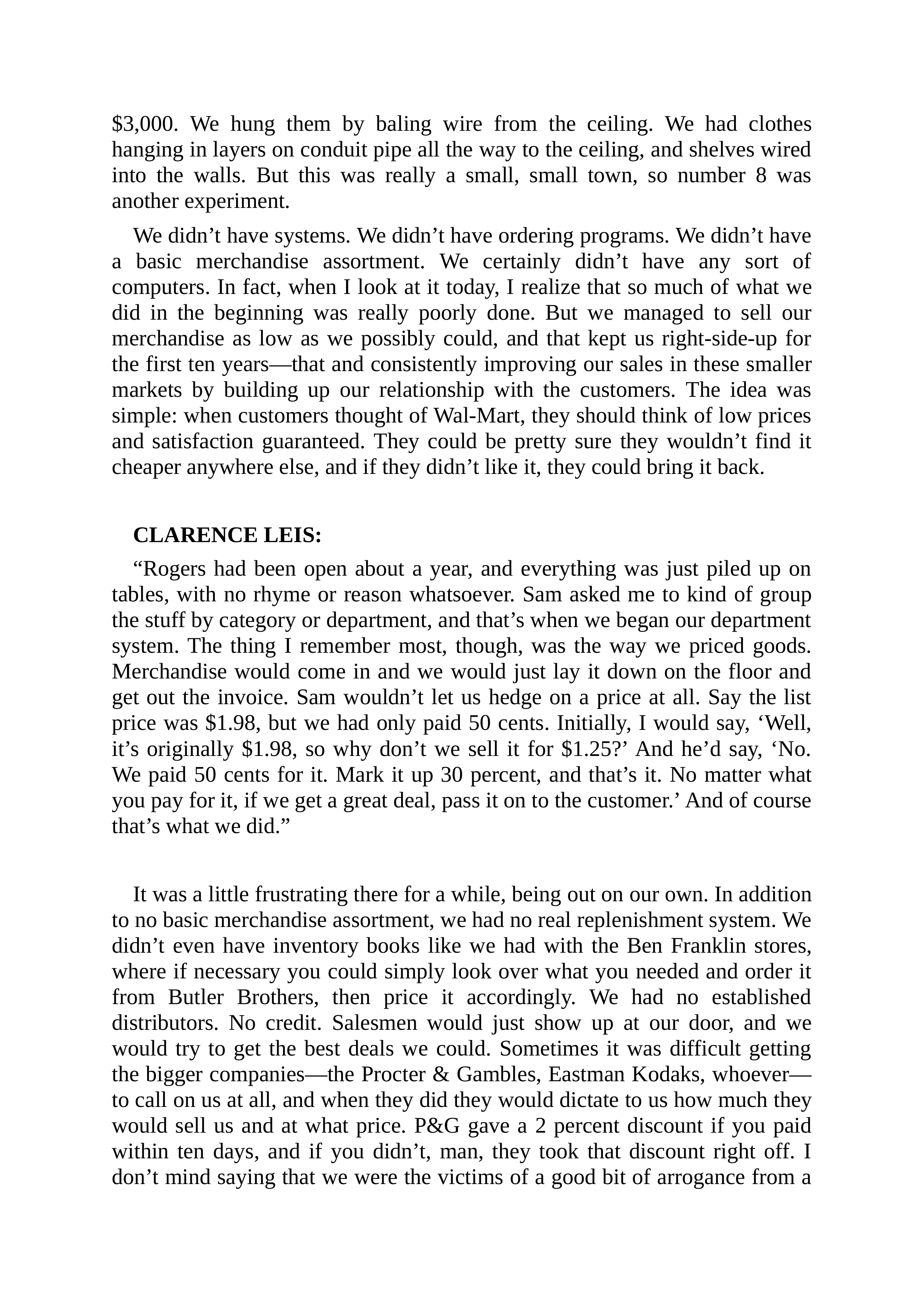 Walmart Founder Sam Walton Made in America Biography — page 51