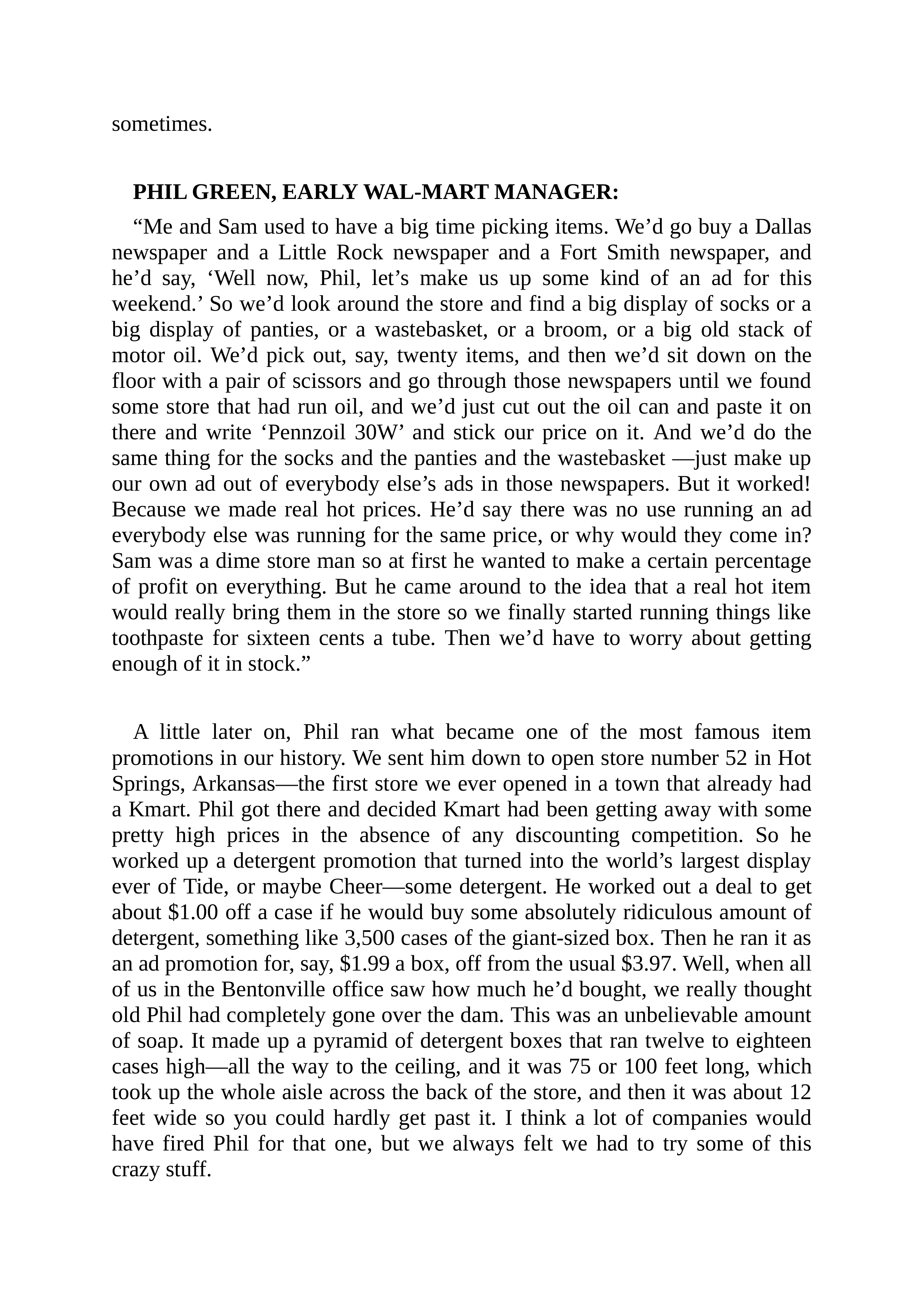 Walmart Founder Sam Walton Made in America Biography — page 56