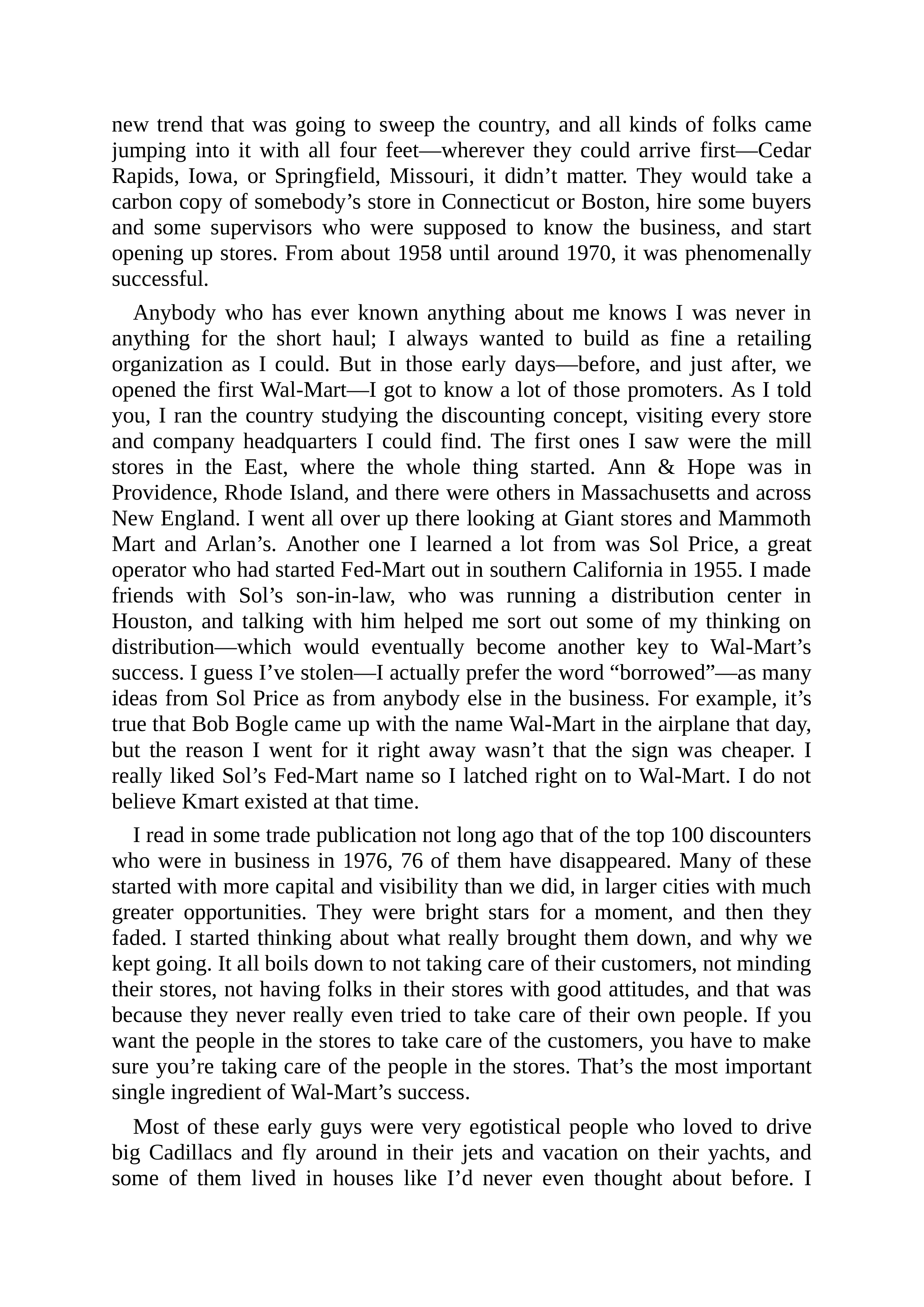 Walmart Founder Sam Walton Made in America Biography — page 74