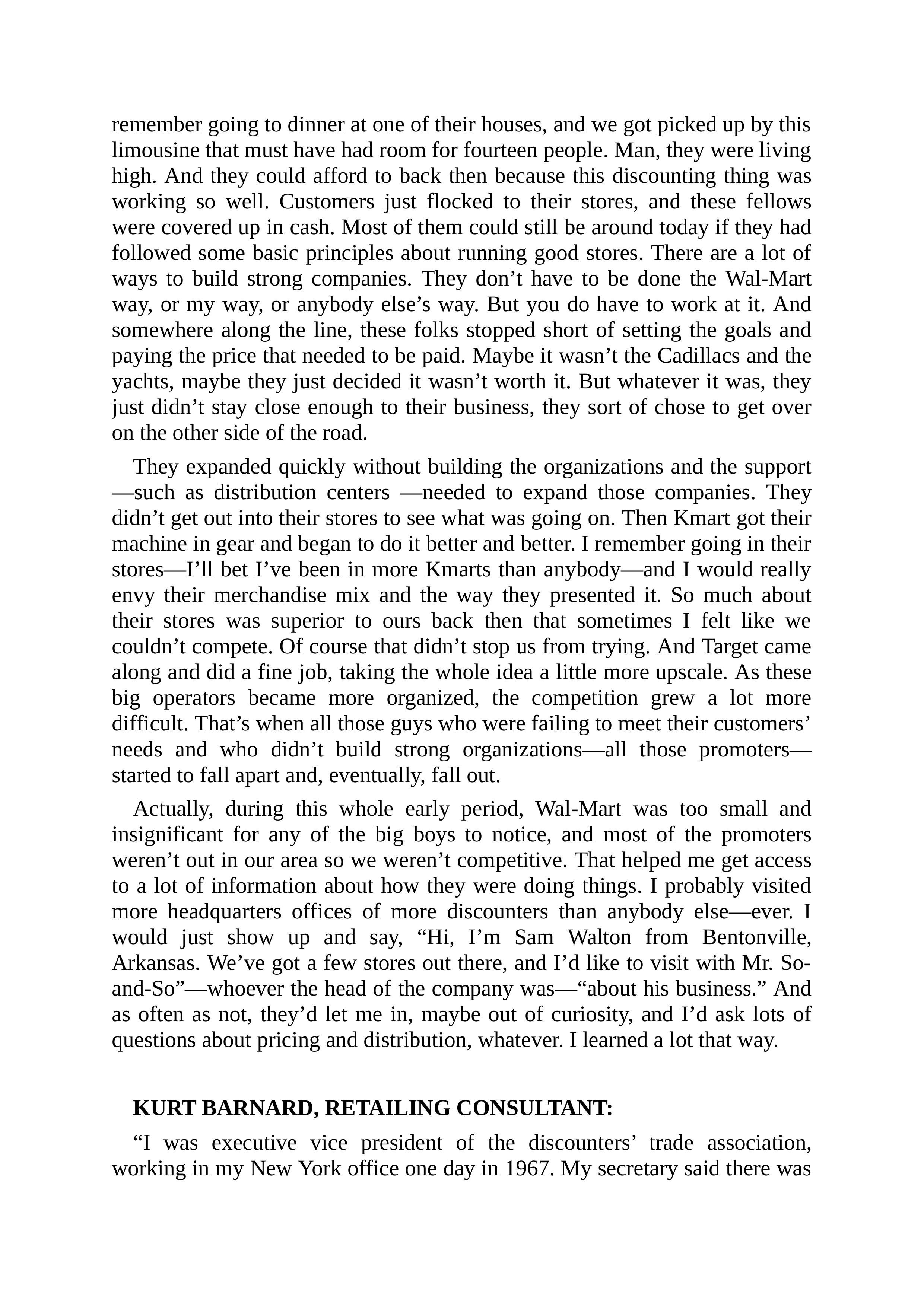 Walmart Founder Sam Walton Made in America Biography — page 75