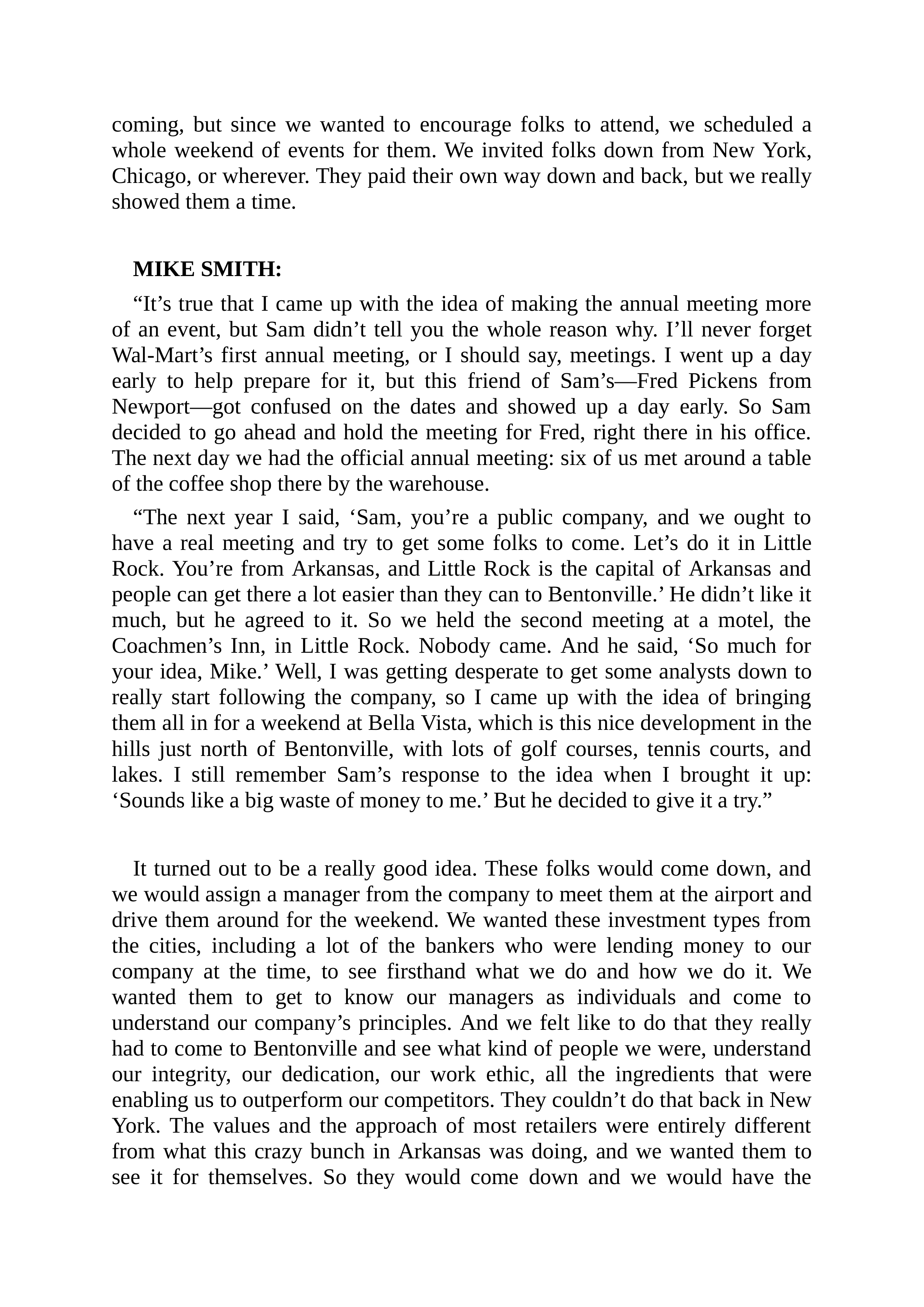 Walmart Founder Sam Walton Made in America Biography — page 91