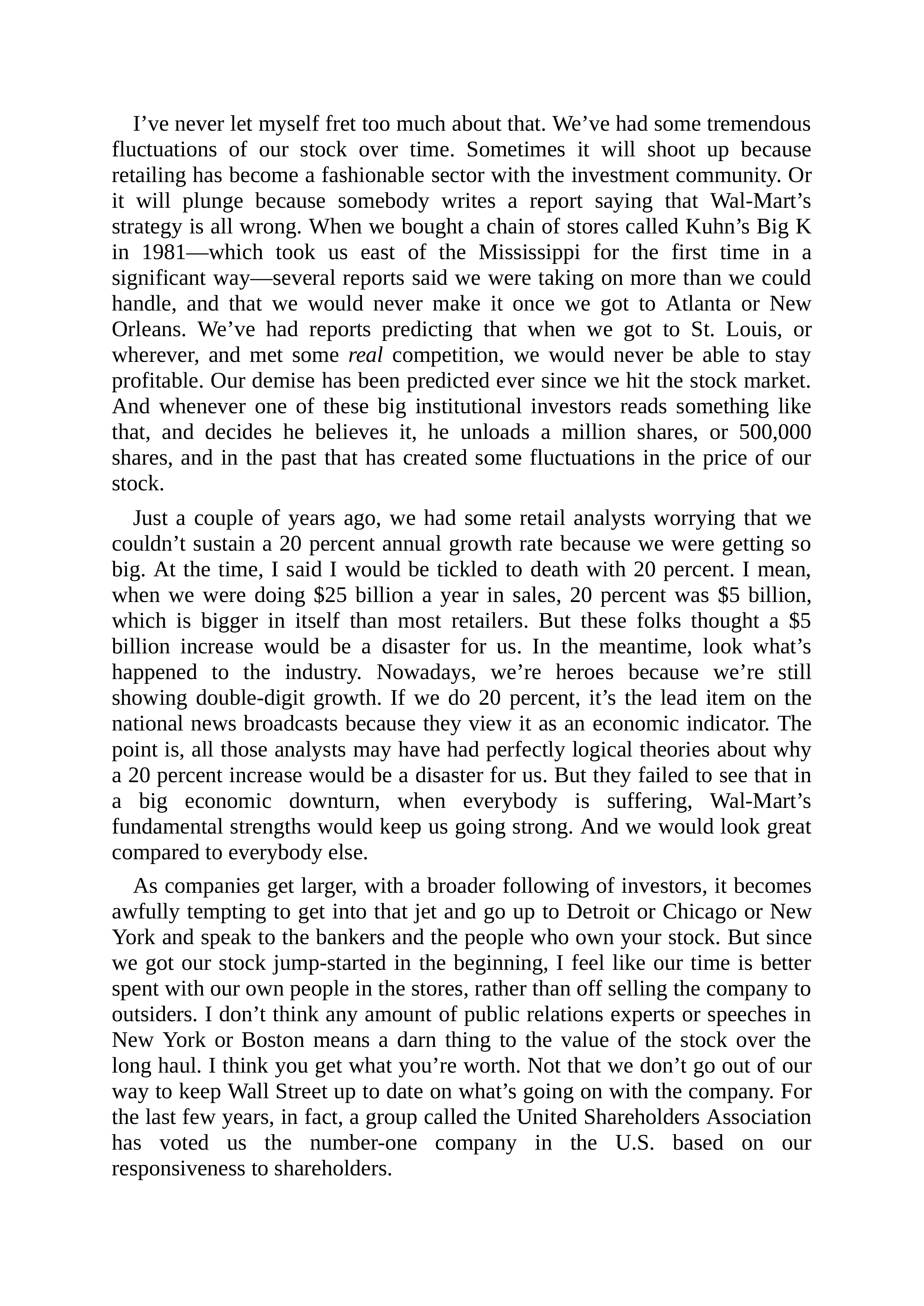 Walmart Founder Sam Walton Made in America Biography — page 95