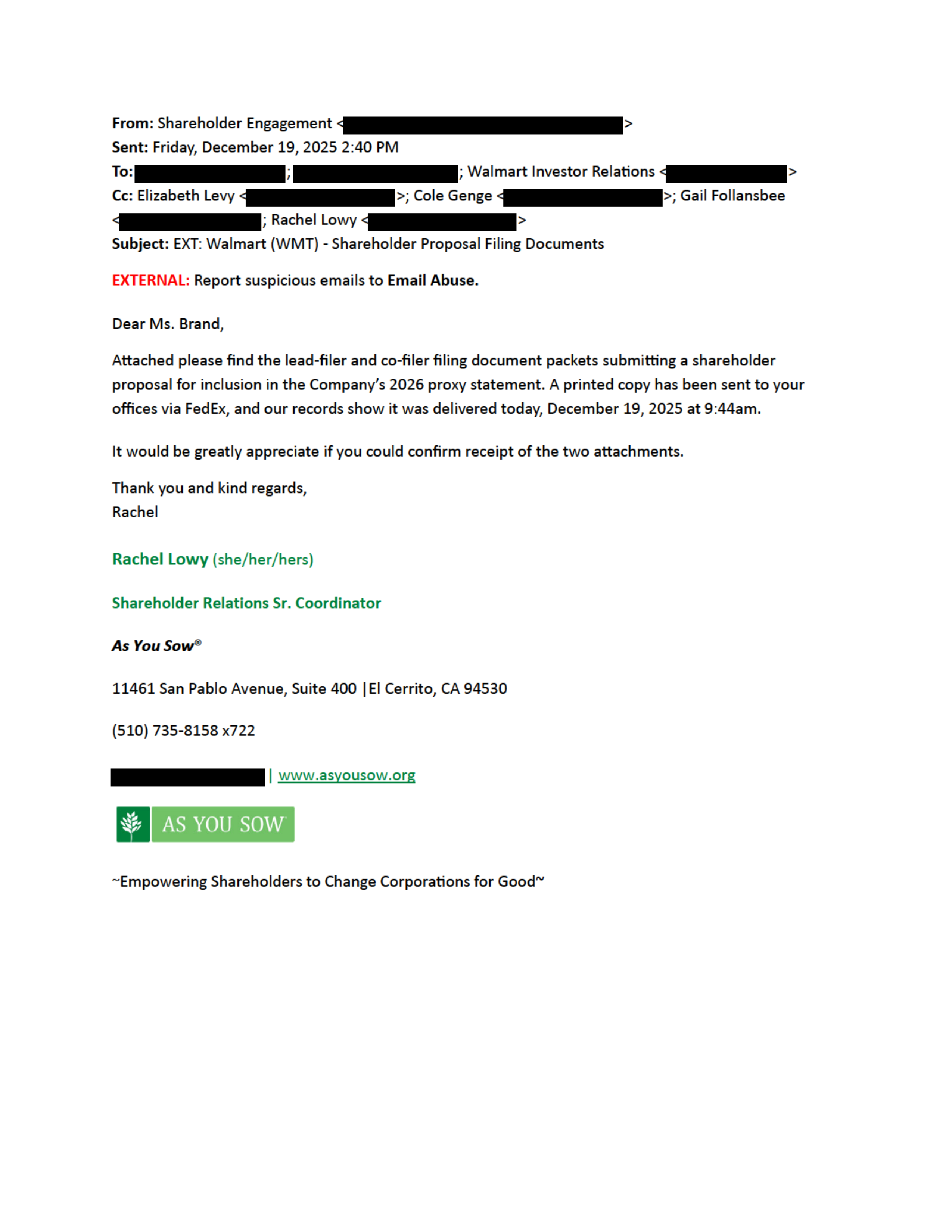 Walmart Proposal  — page 10