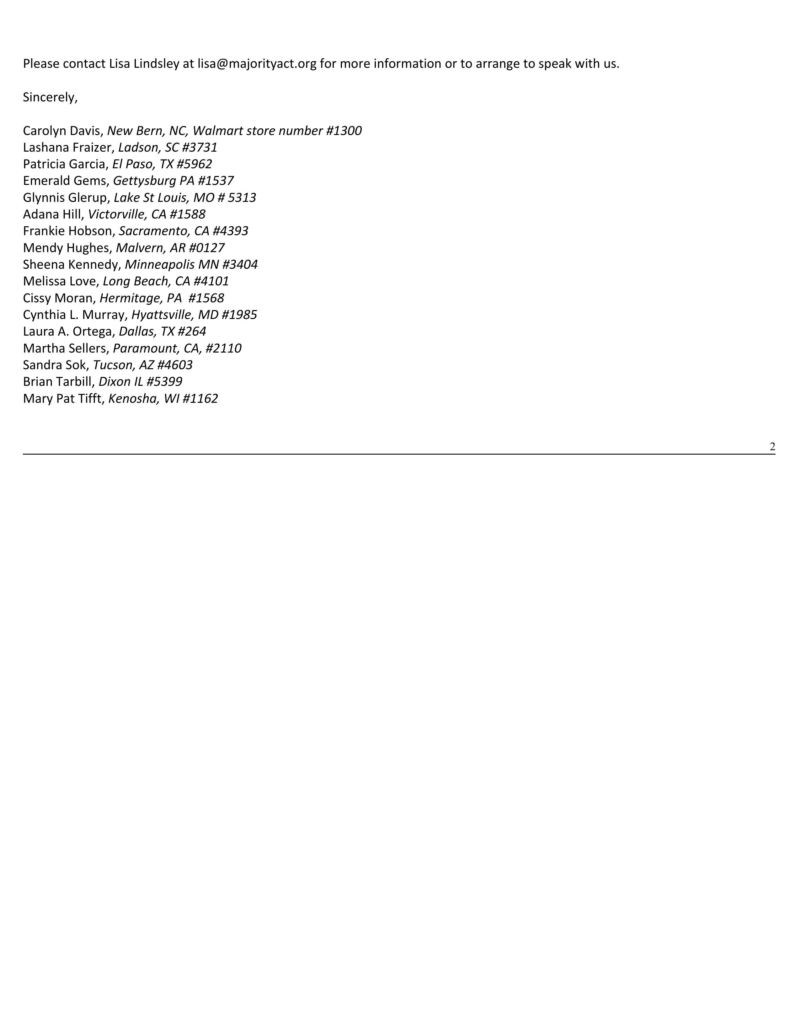 Walmart Notice of Exempt Solicitation — page 3