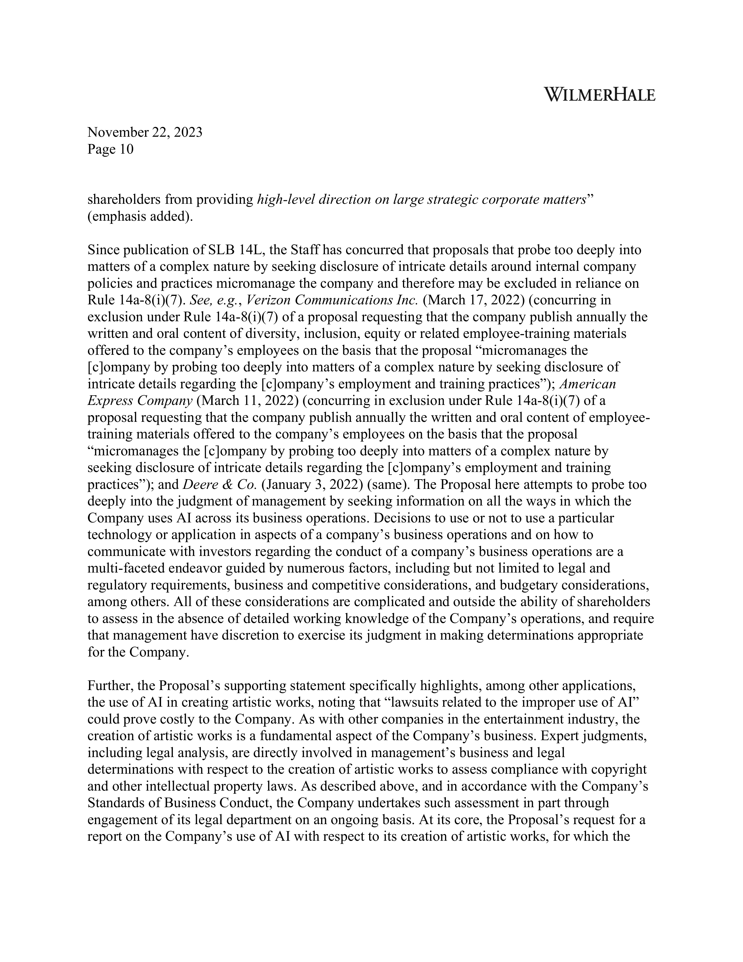 Walt Disney Proposal  — page 10