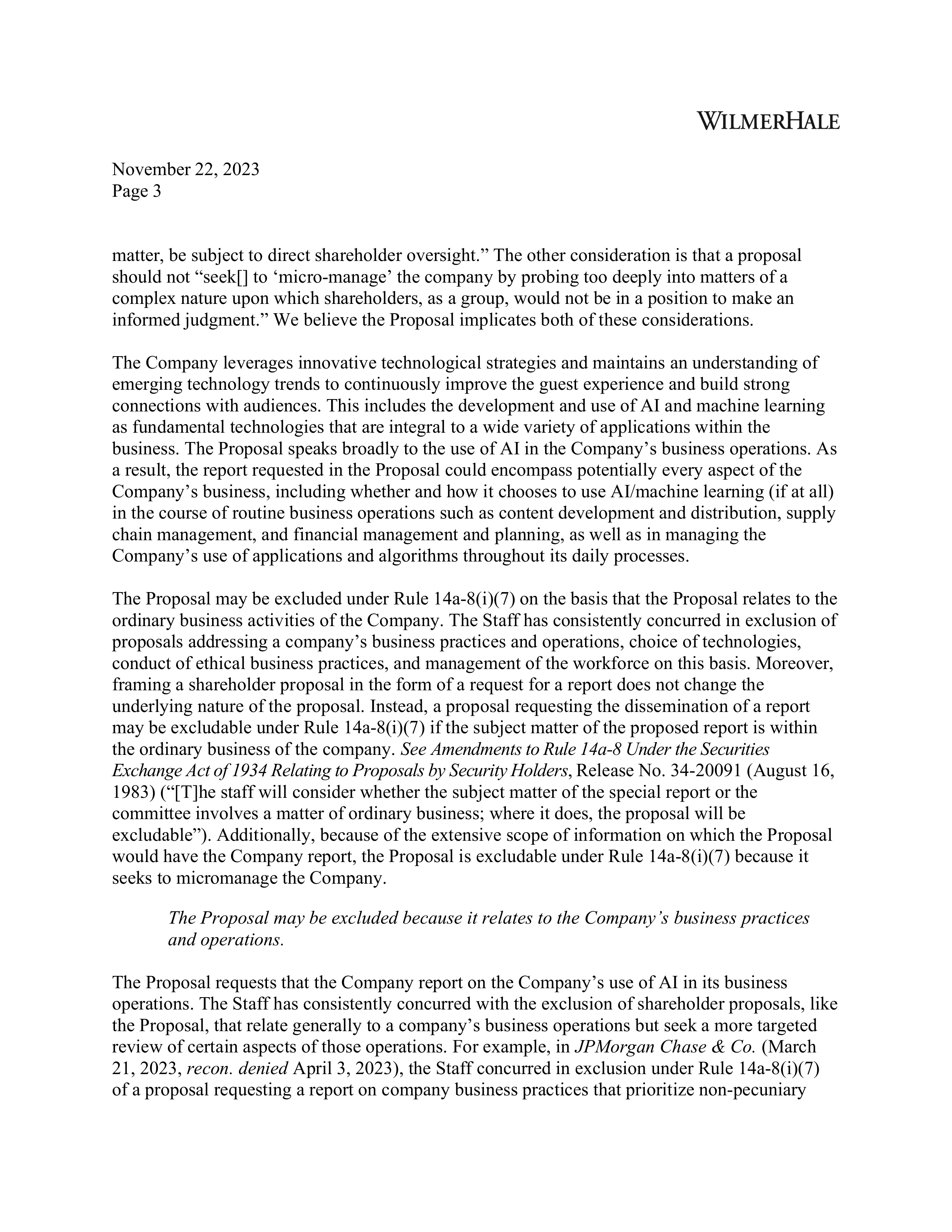 Walt Disney Proposal  — page 3