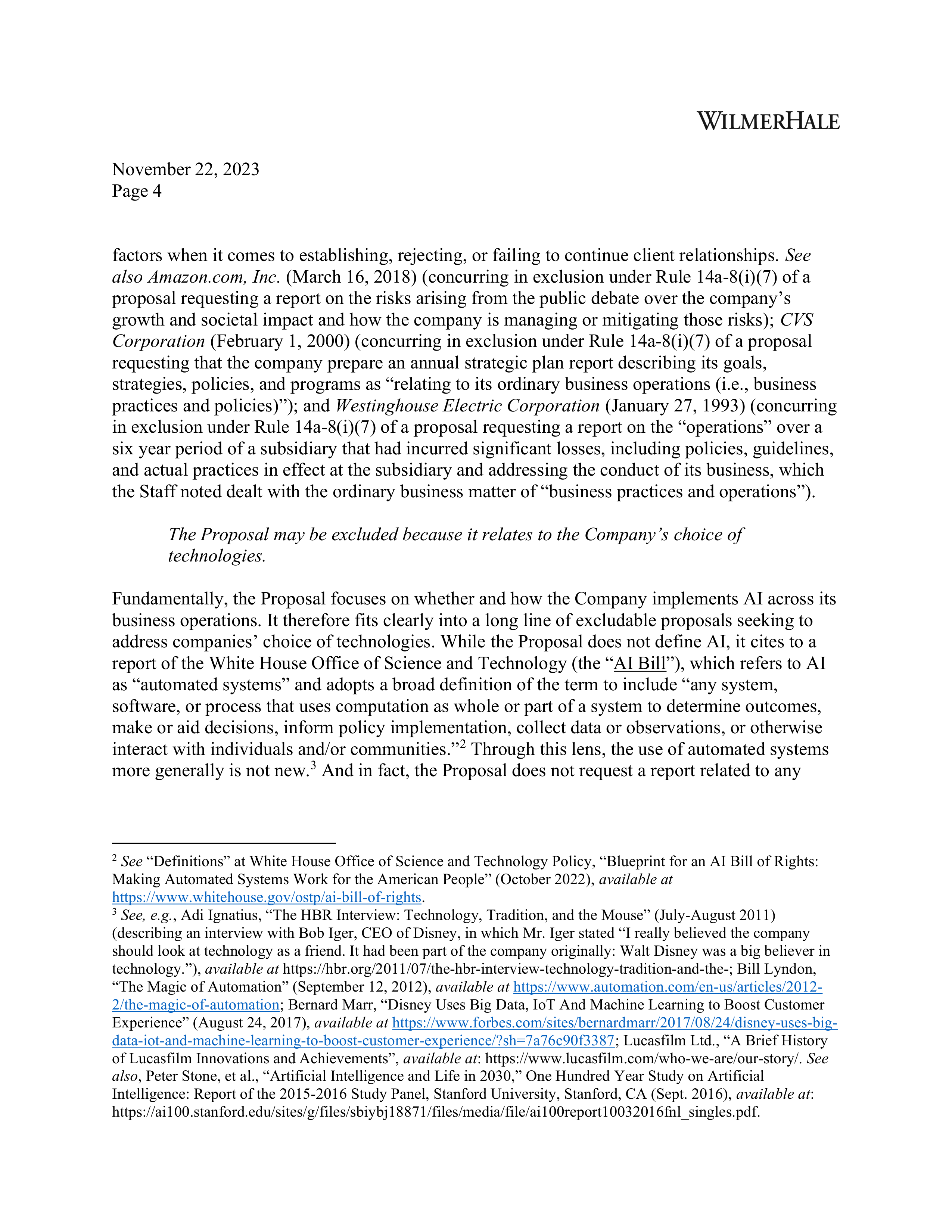 Walt Disney Proposal  — page 4