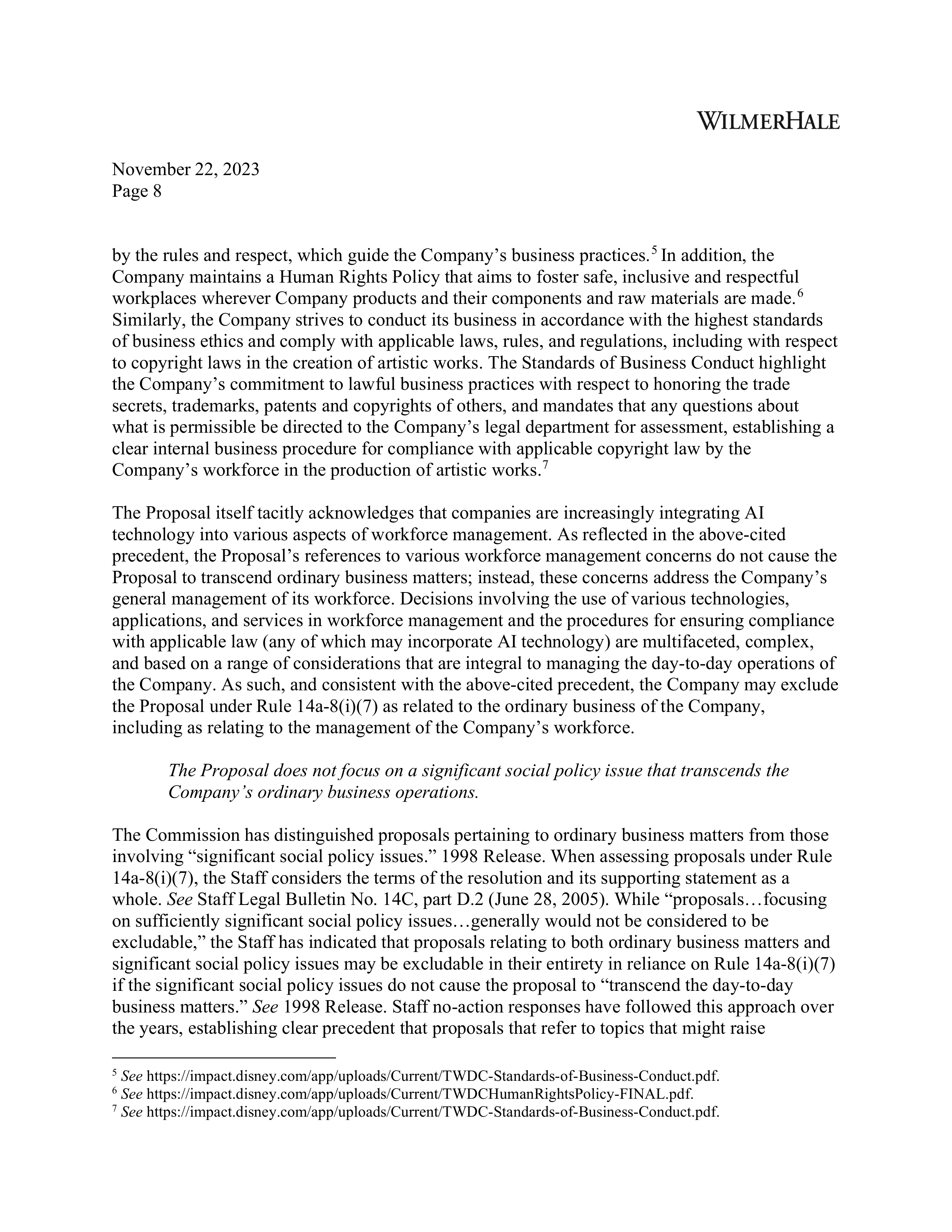 Walt Disney Proposal  — page 8