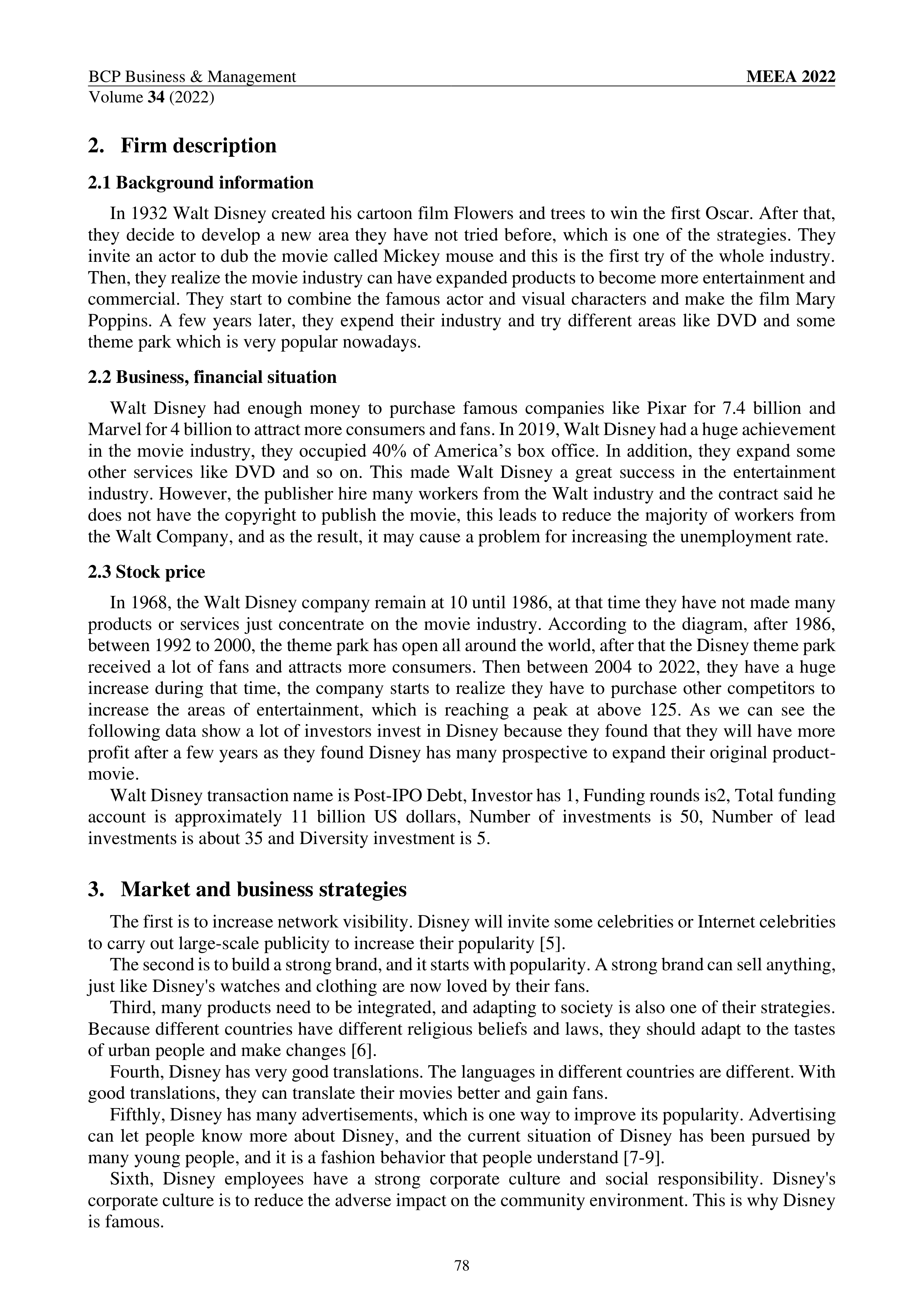 Walt Disney Swot Analysis  — page 2