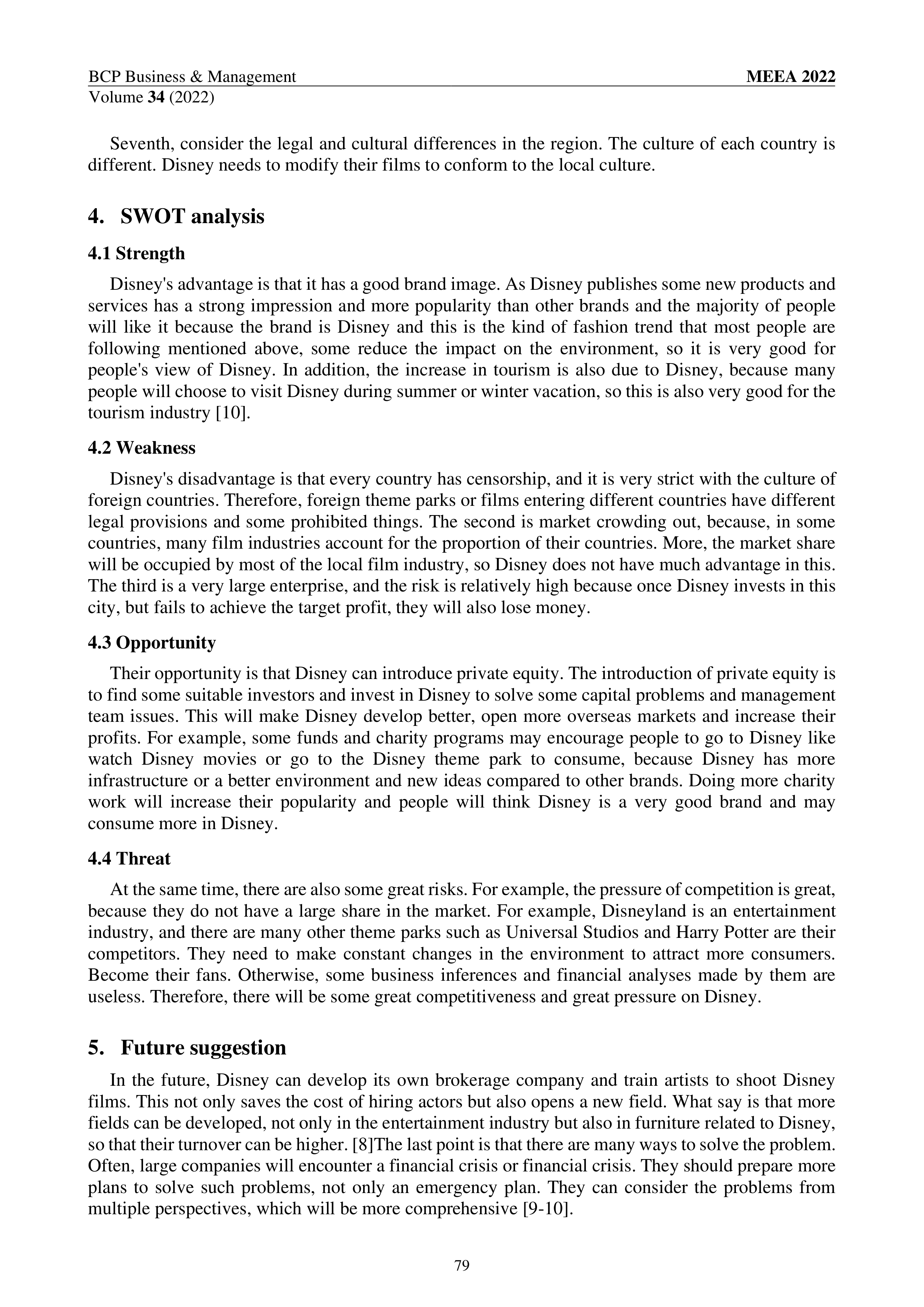 Walt Disney Swot Analysis  — page 3