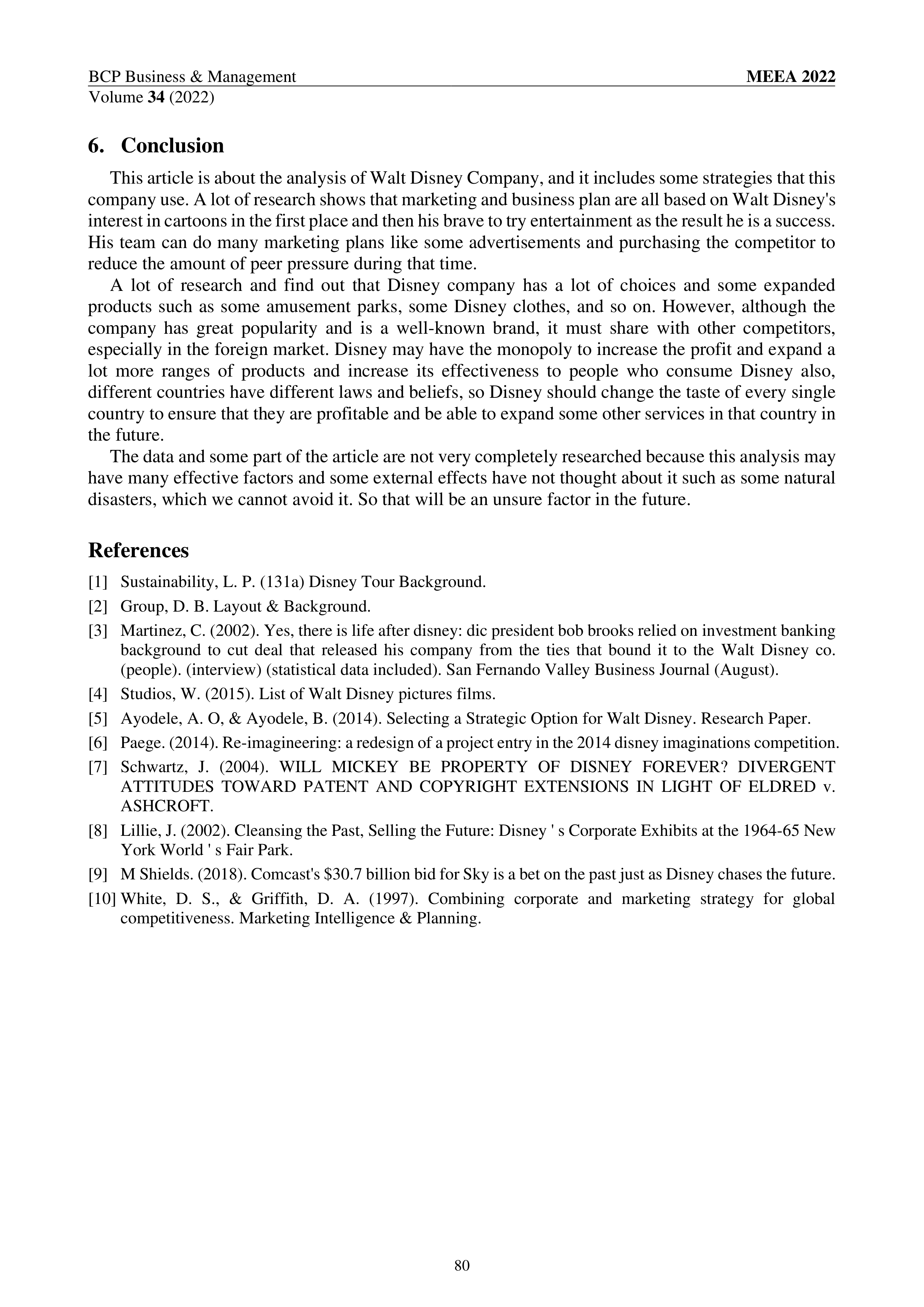 Walt Disney Swot Analysis  — page 4