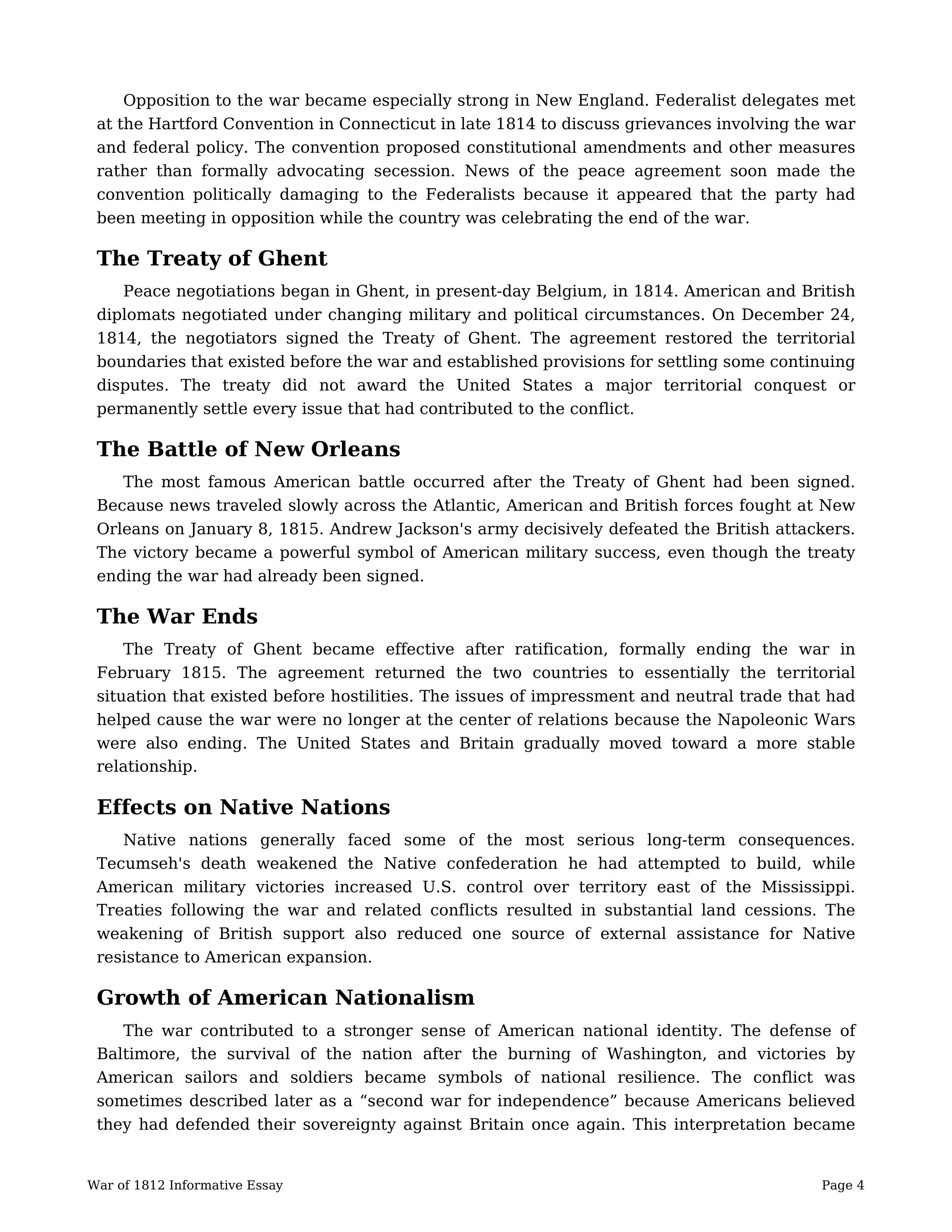 War of 1812 Informative Essay — page 4
