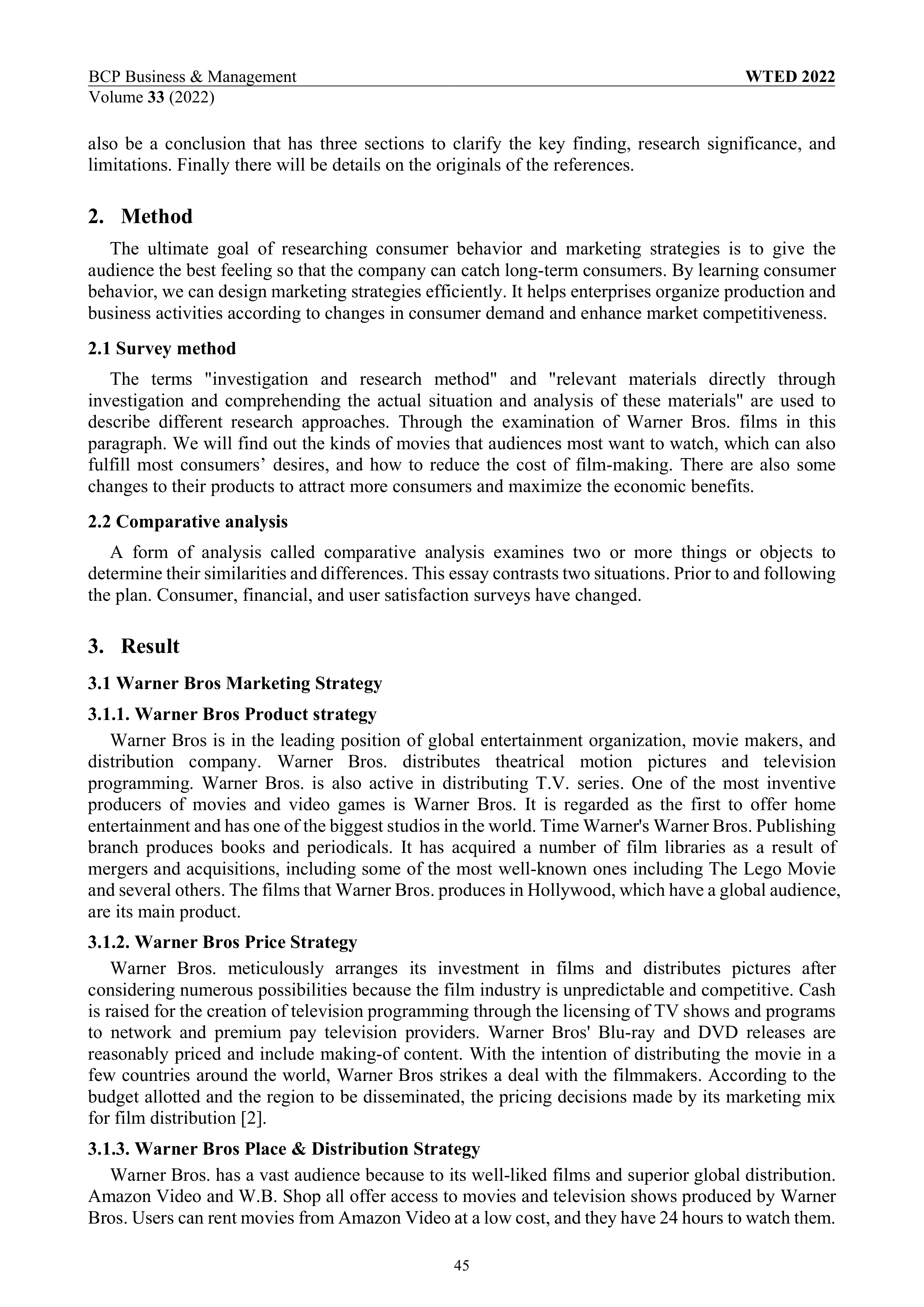 Warner Bros Marketing Strategy — page 2