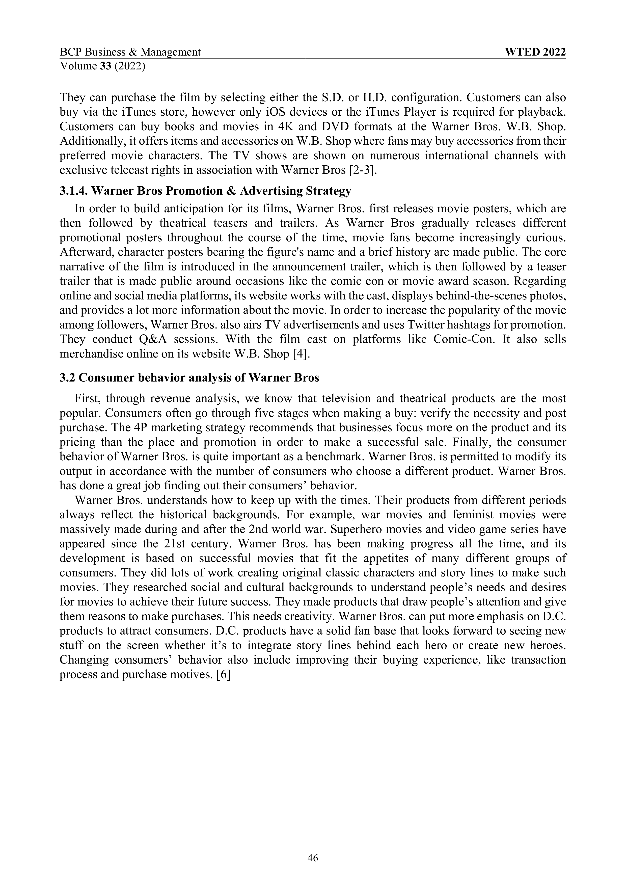 Warner Bros Marketing Strategy — page 3