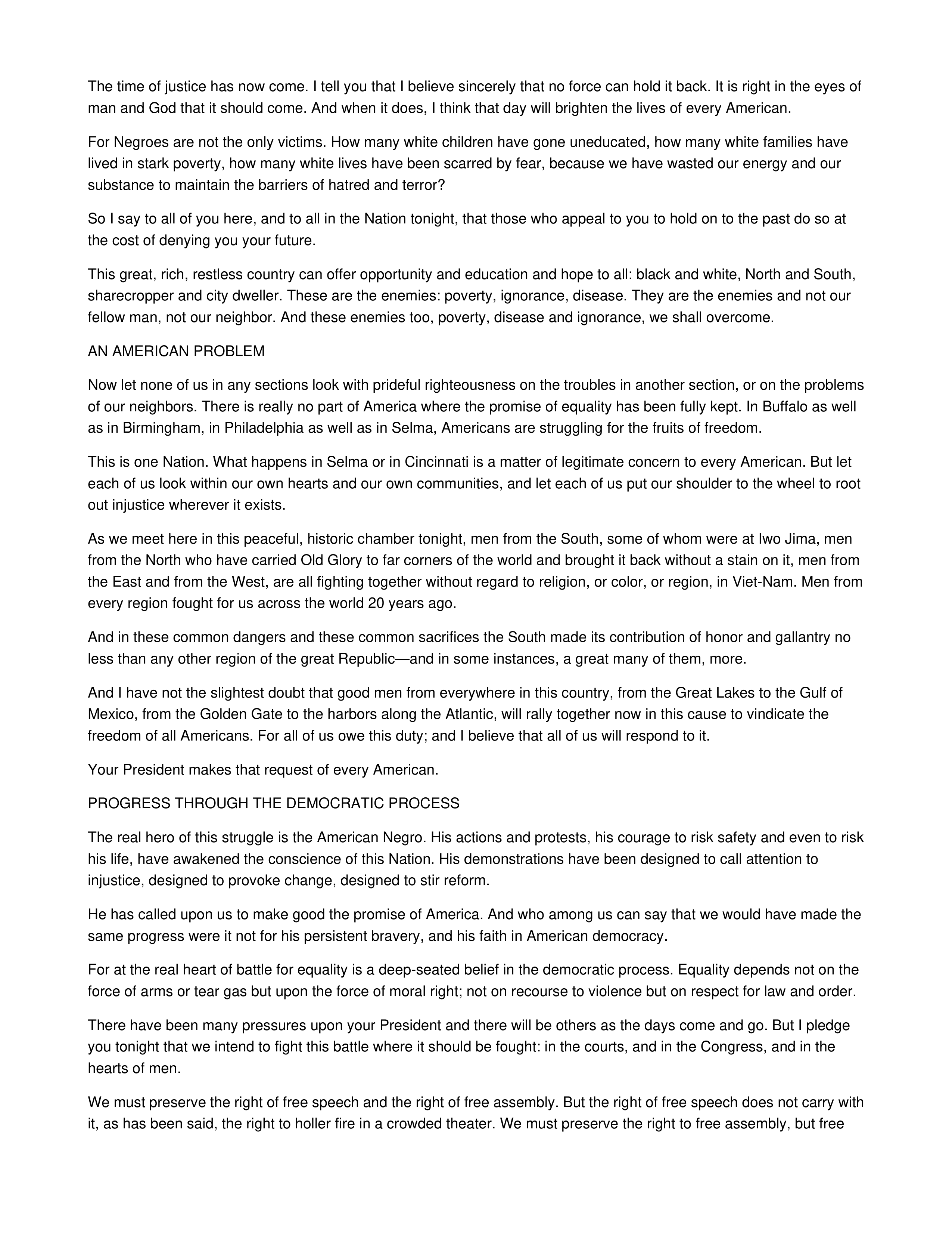 We Shall Overcome Persuasive Speech — page 4