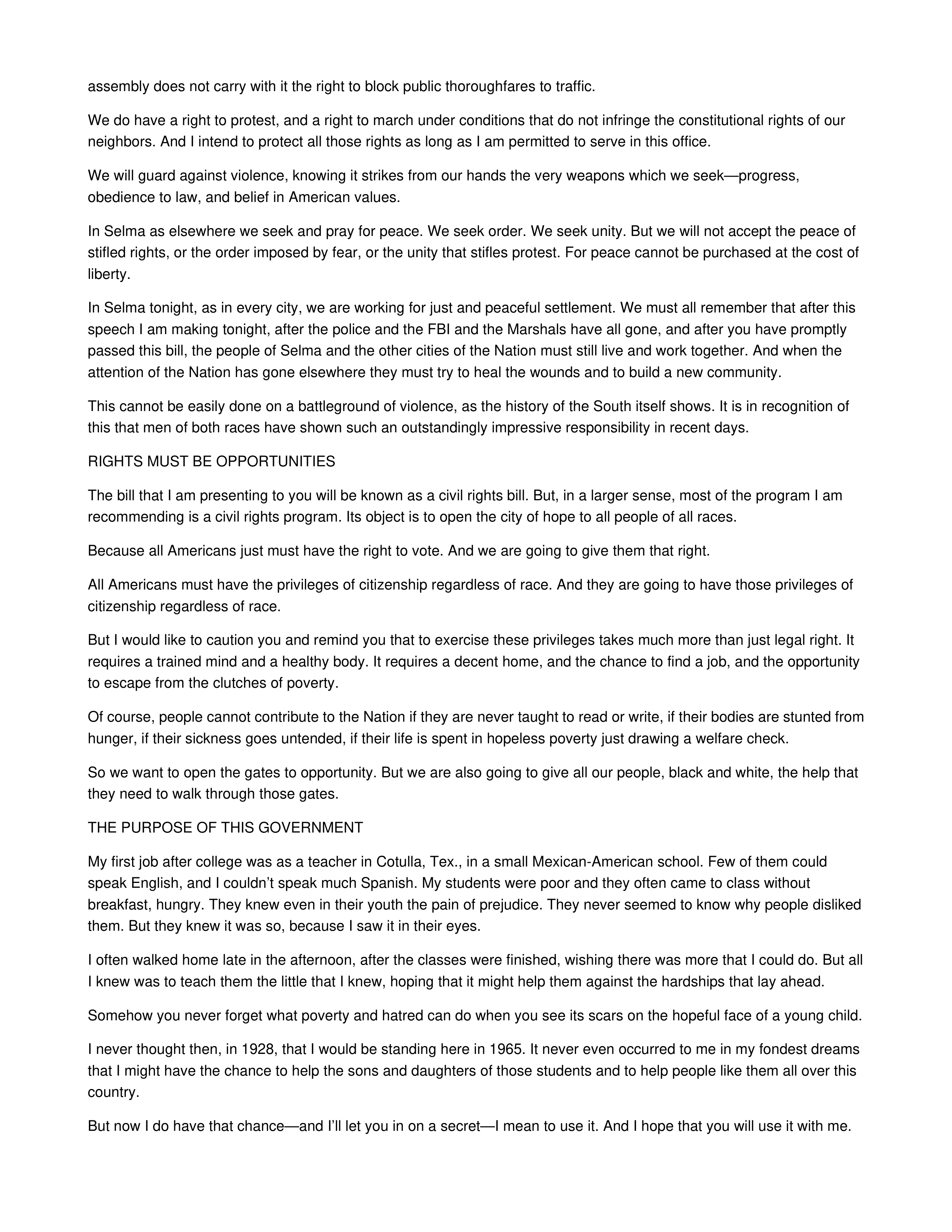 We Shall Overcome Persuasive Speech — page 5