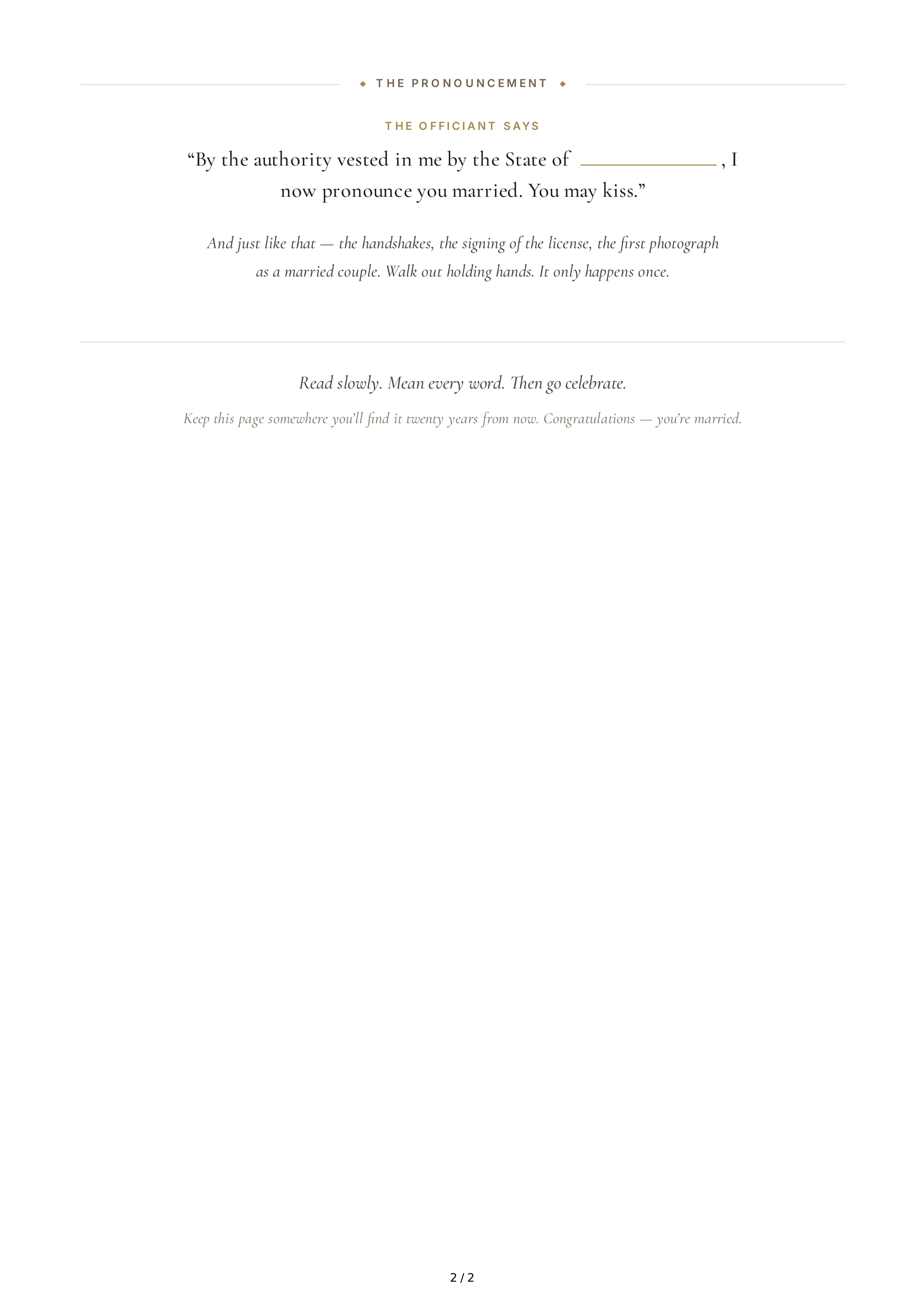 Wedding Vows for a Courthouse Wedding — page 2