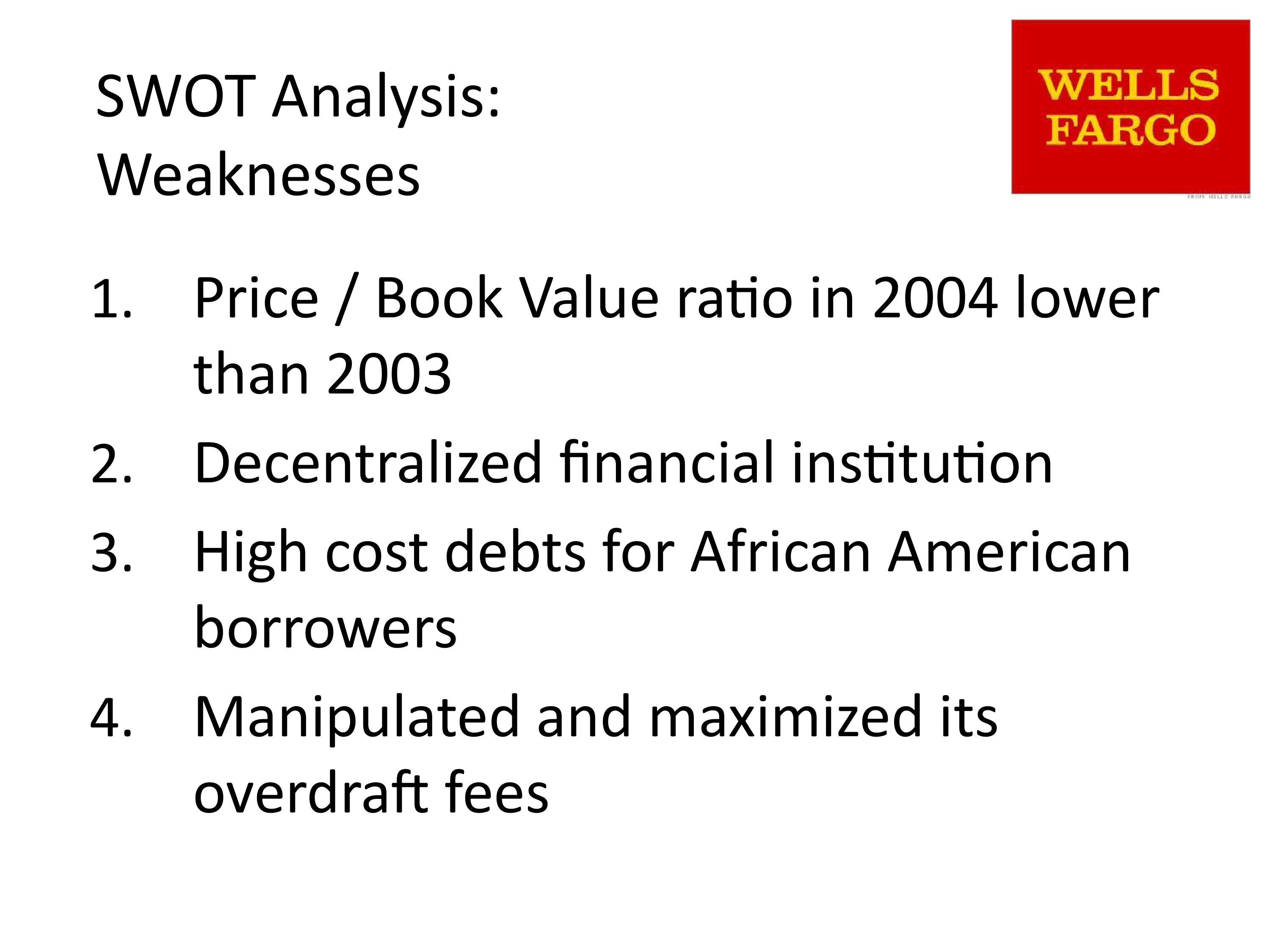 Wells Fargo Swot Analysis  — page 5