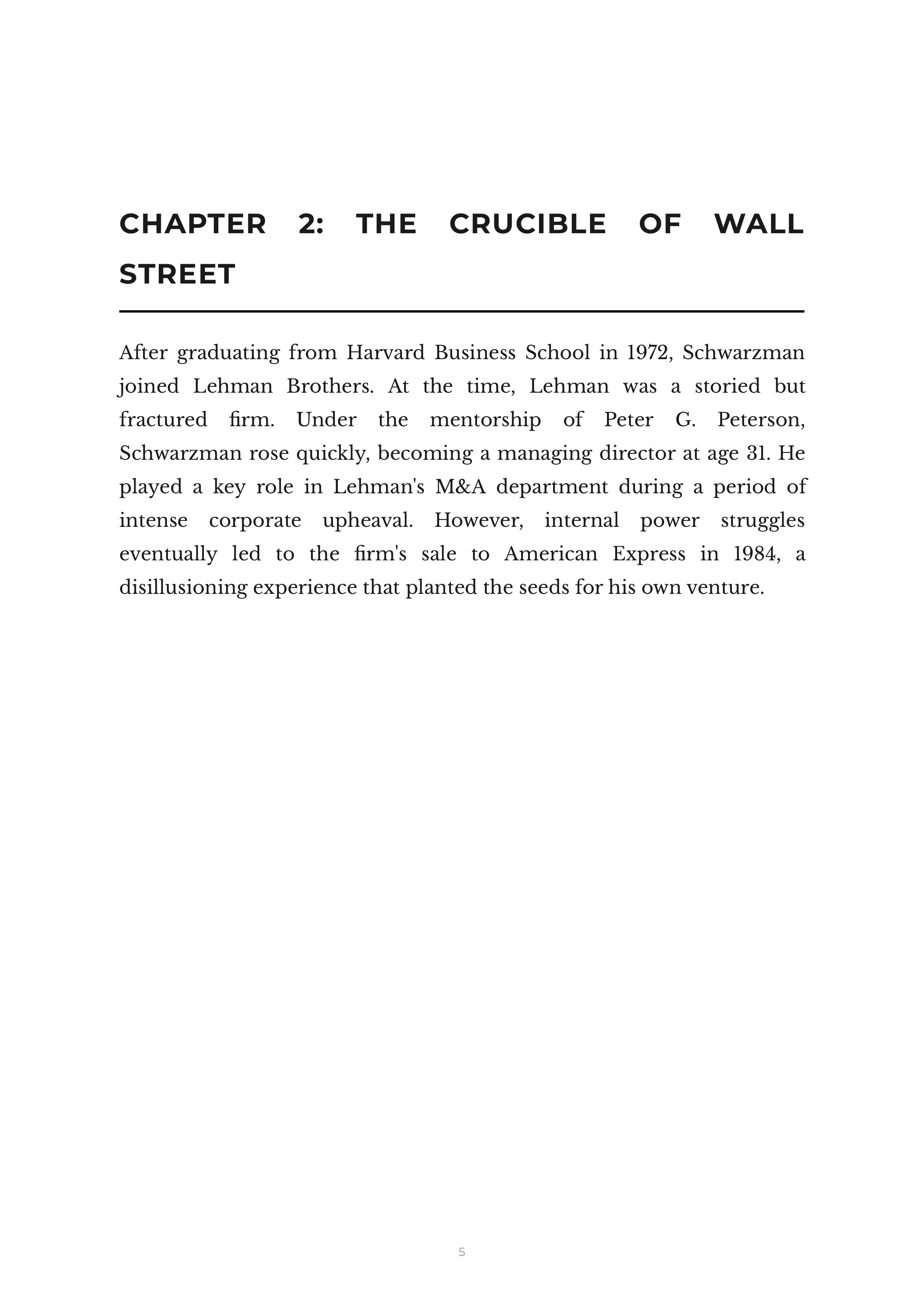 What It Takes by Stephen Schwarzman Blackstone Founder Autobiography — page 5