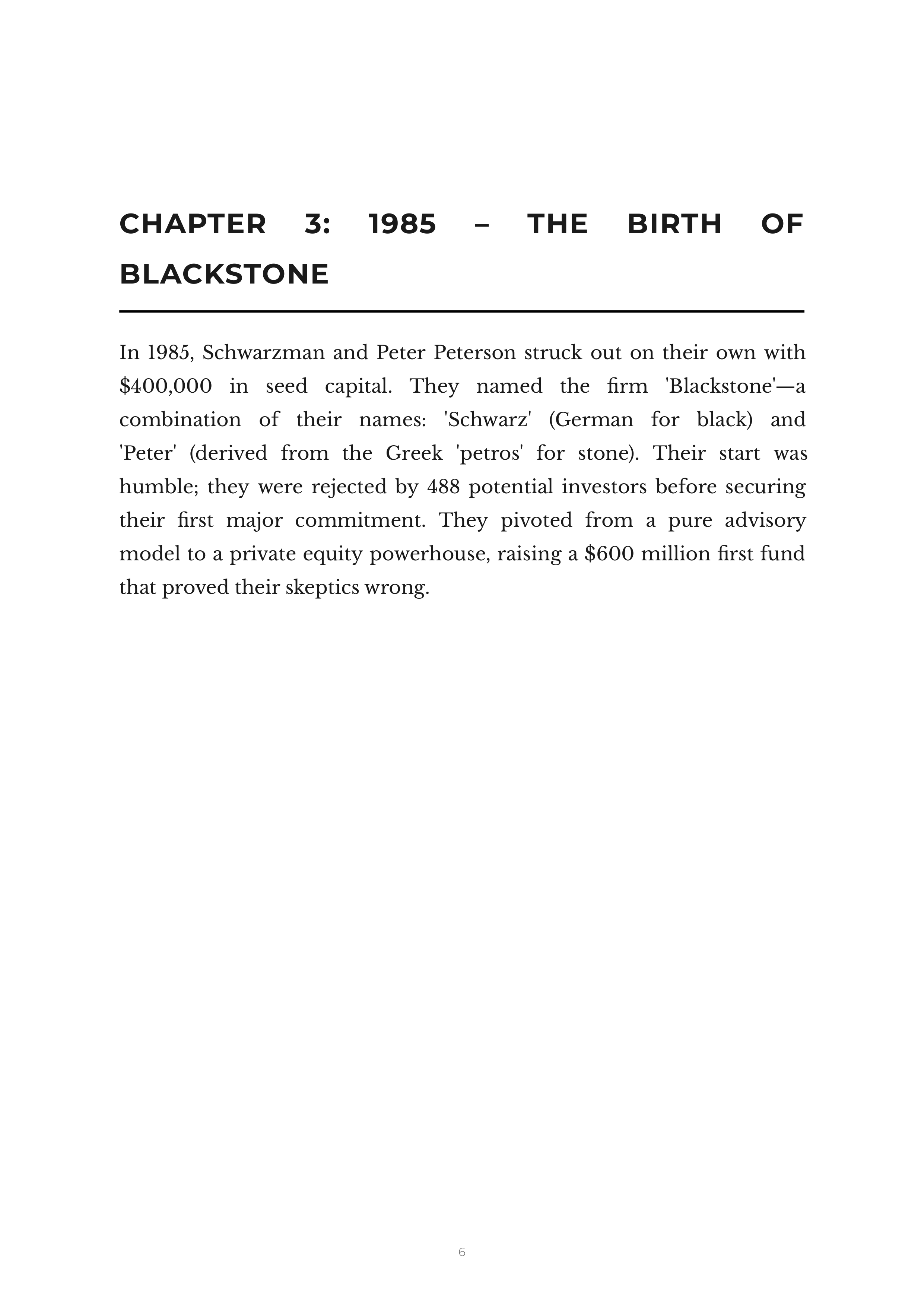 What It Takes by Stephen Schwarzman Blackstone Founder Autobiography — page 6