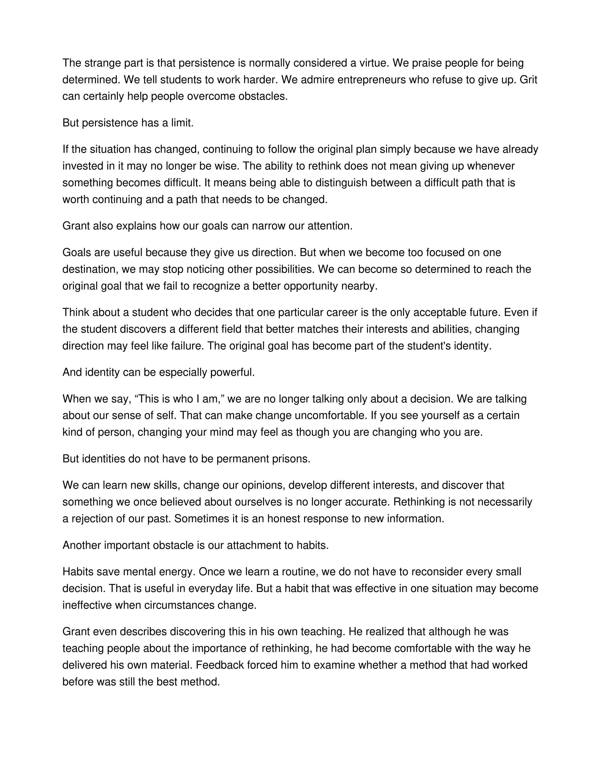 What Frogs in Hot Water Can Teach Us About Thinking Again Informative Speech — page 2