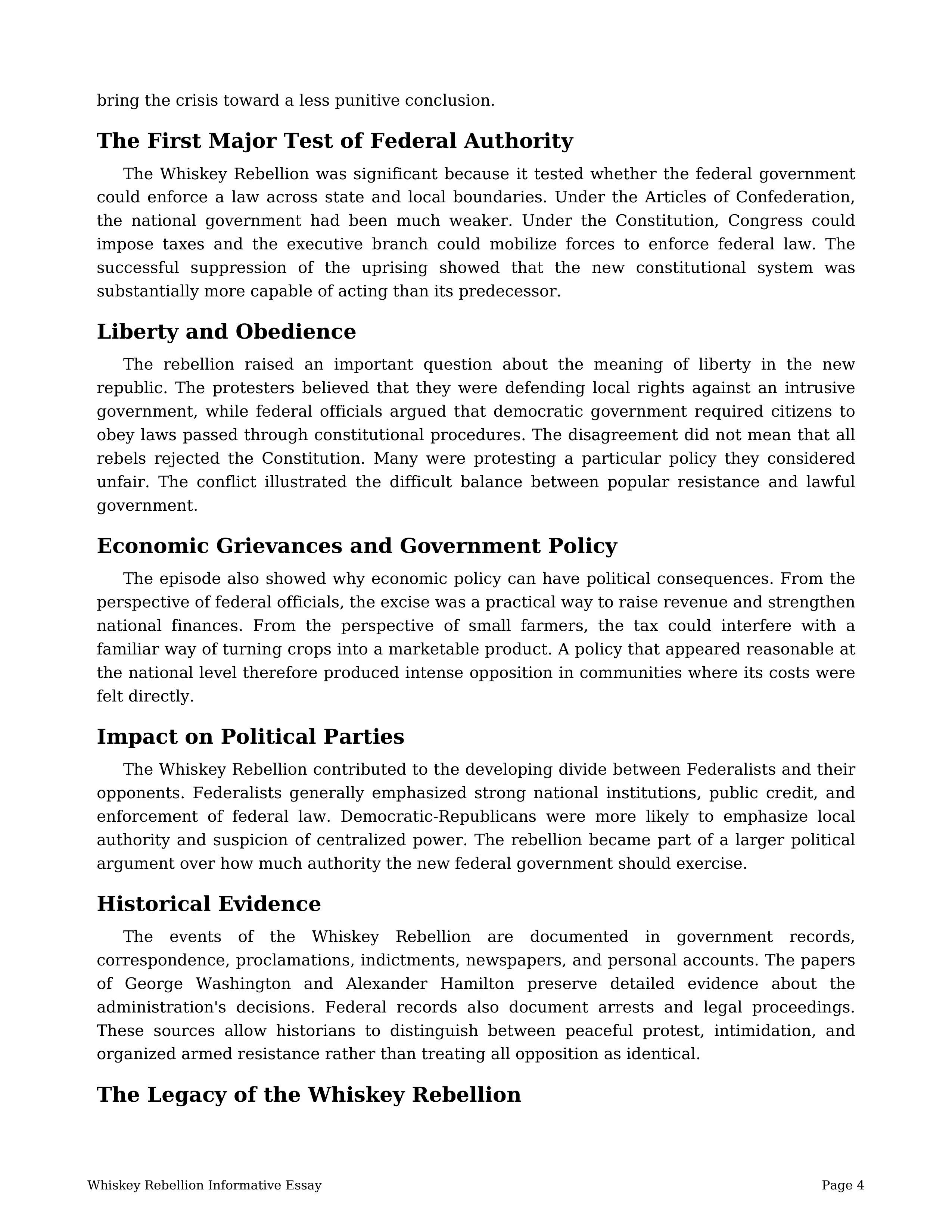 Whiskey Rebellion Informative Essay — page 4