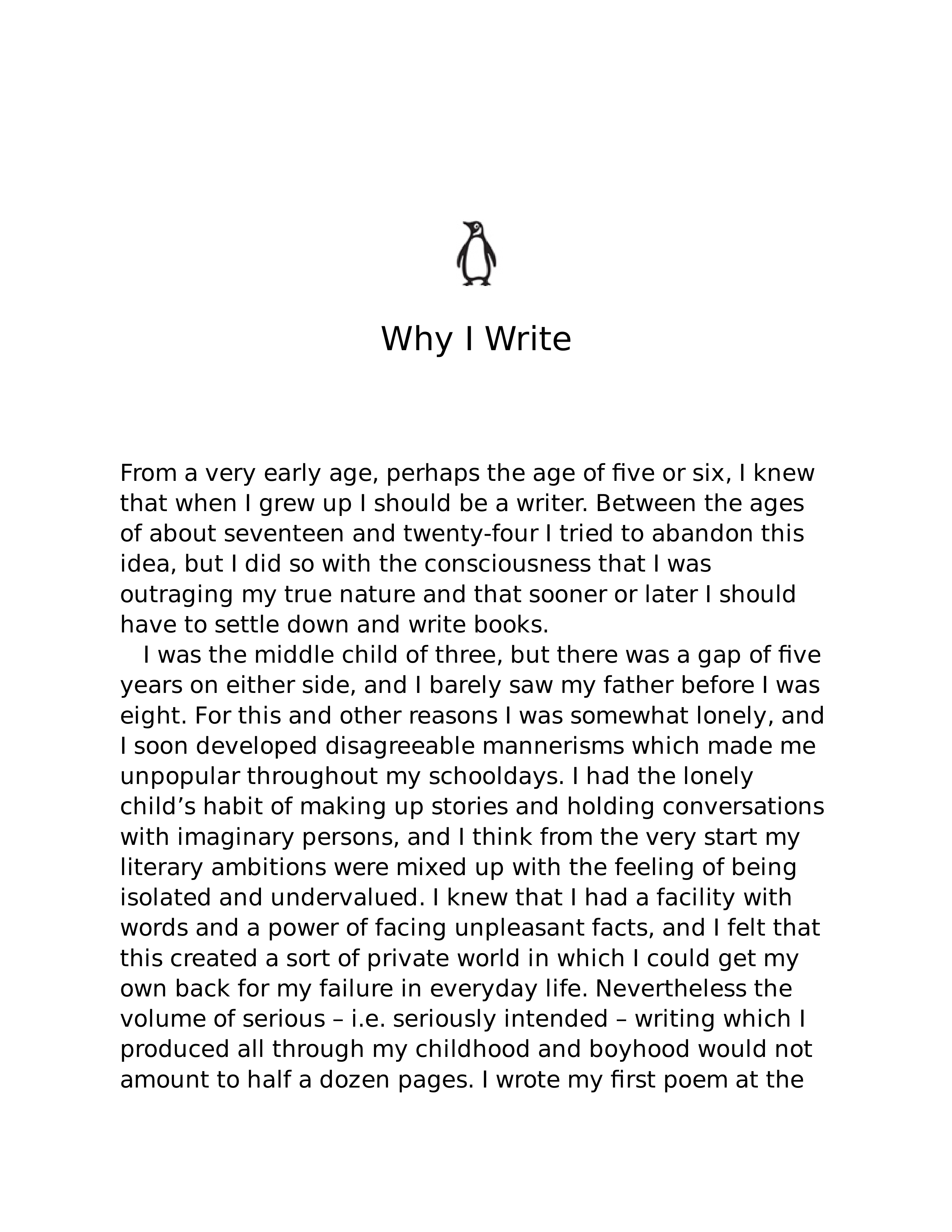 Why I Write Essay — page 6