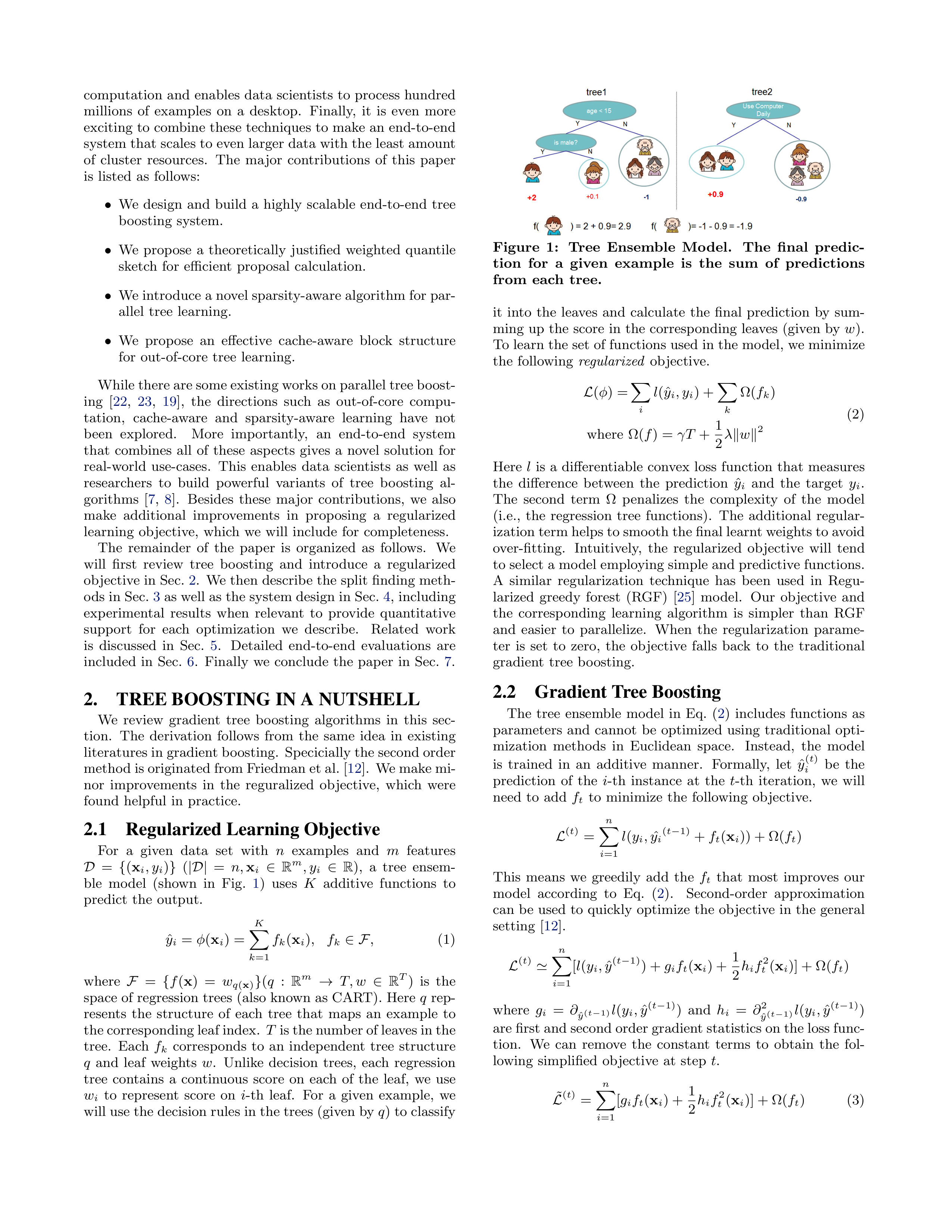 XGBoost: A Scalable Tree Boosting System Research Paper by University of Washington — page 2