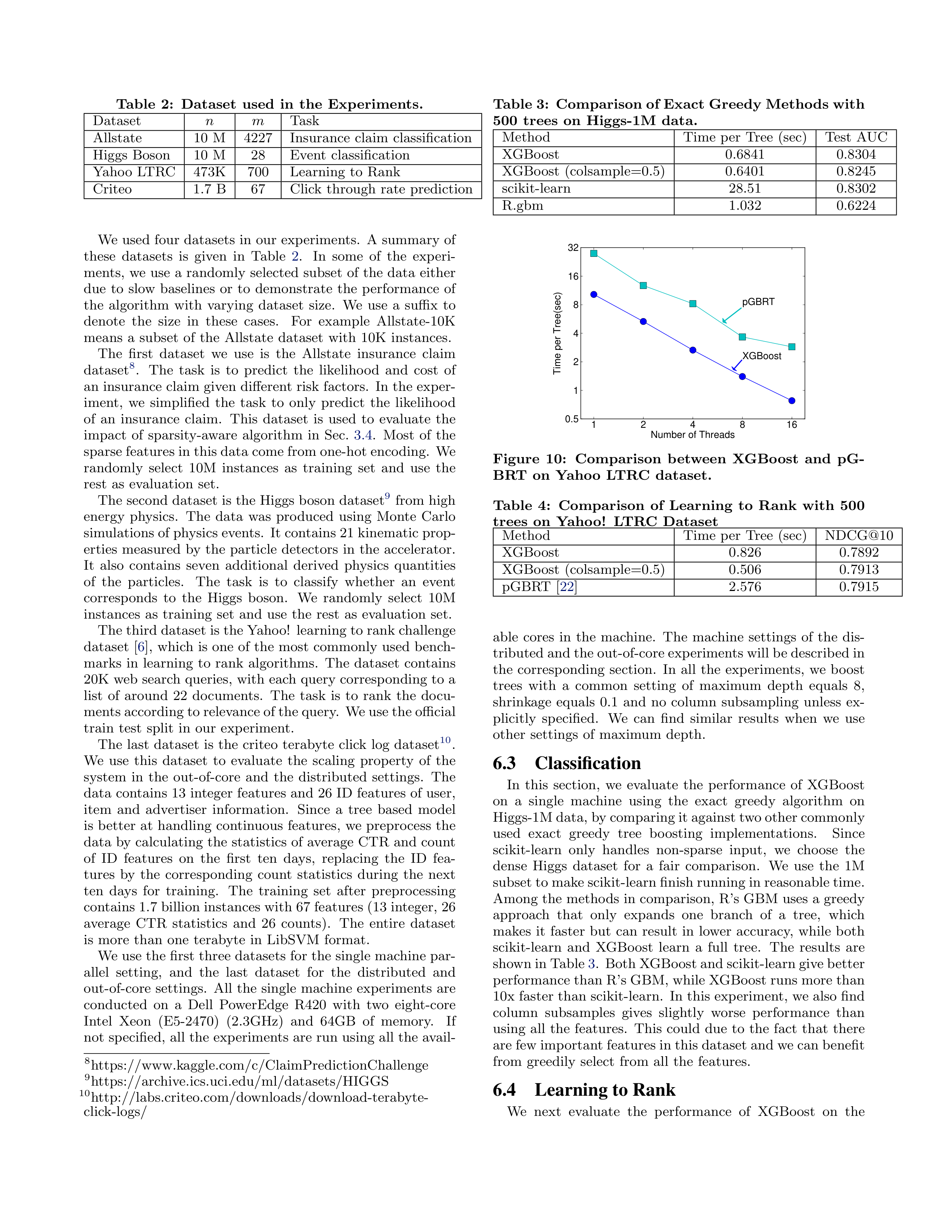 XGBoost: A Scalable Tree Boosting System Research Paper by University of Washington — page 8
