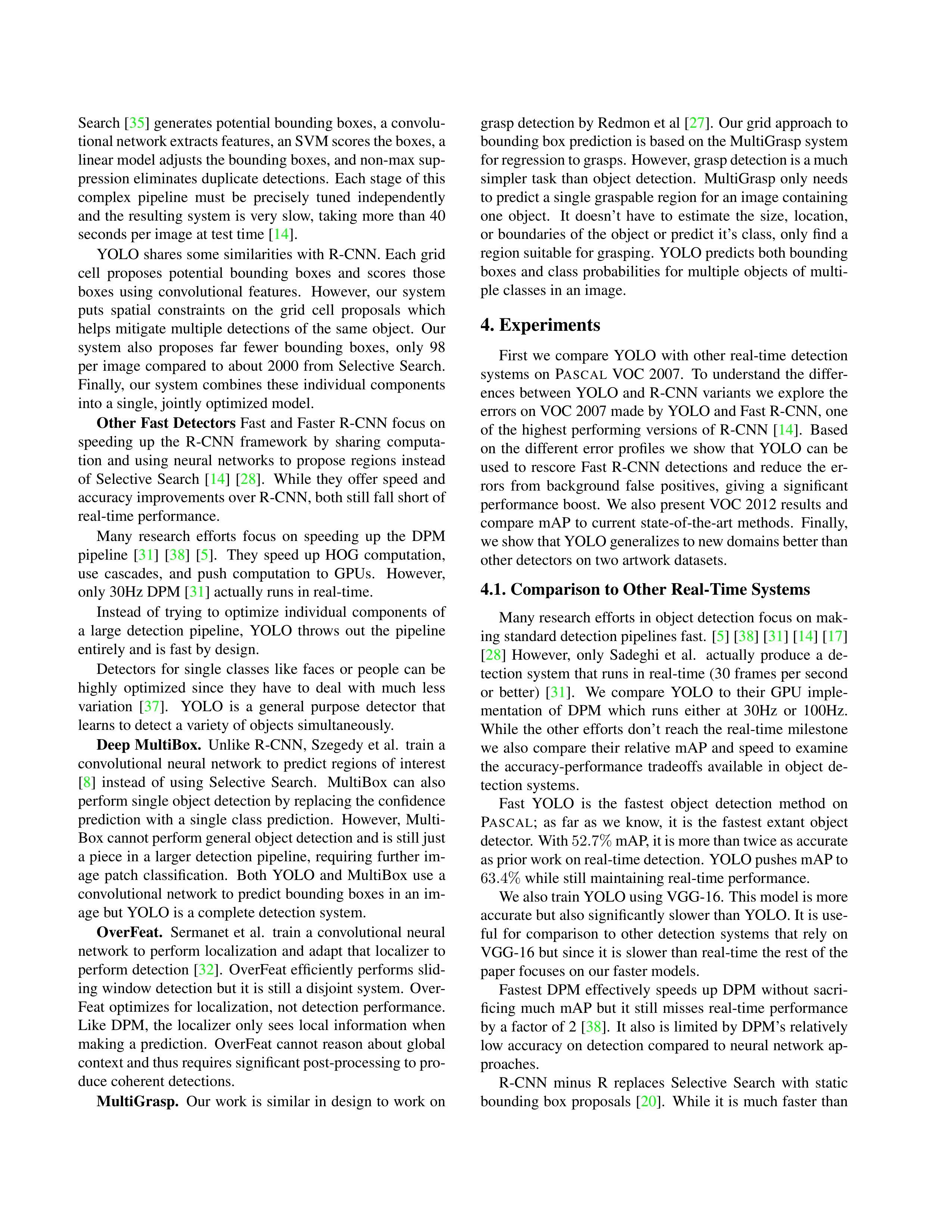 YOLO: Real-Time Object Detection Research Paper by Washington University — page 5