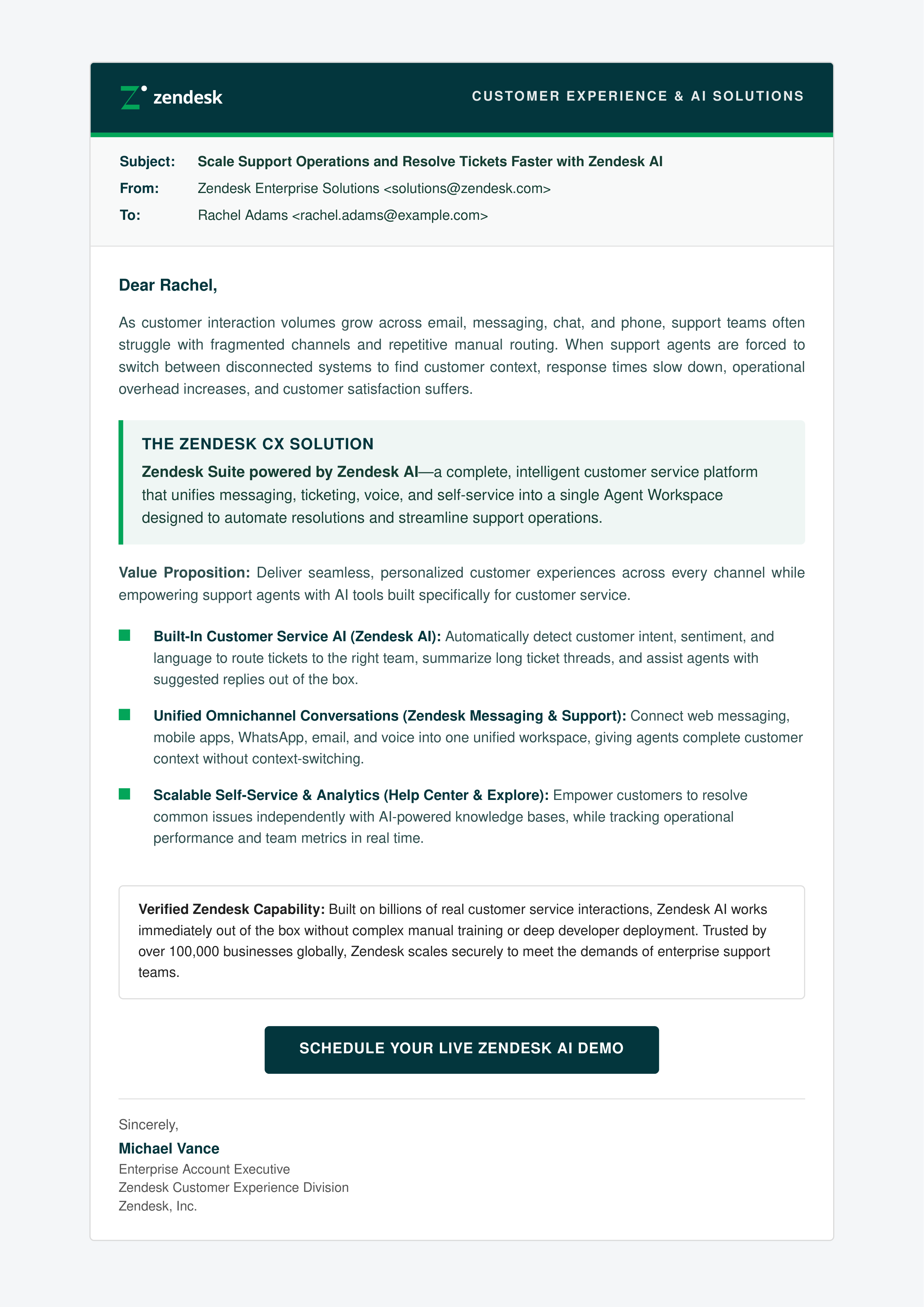 Zendesk Sales Email — page 1