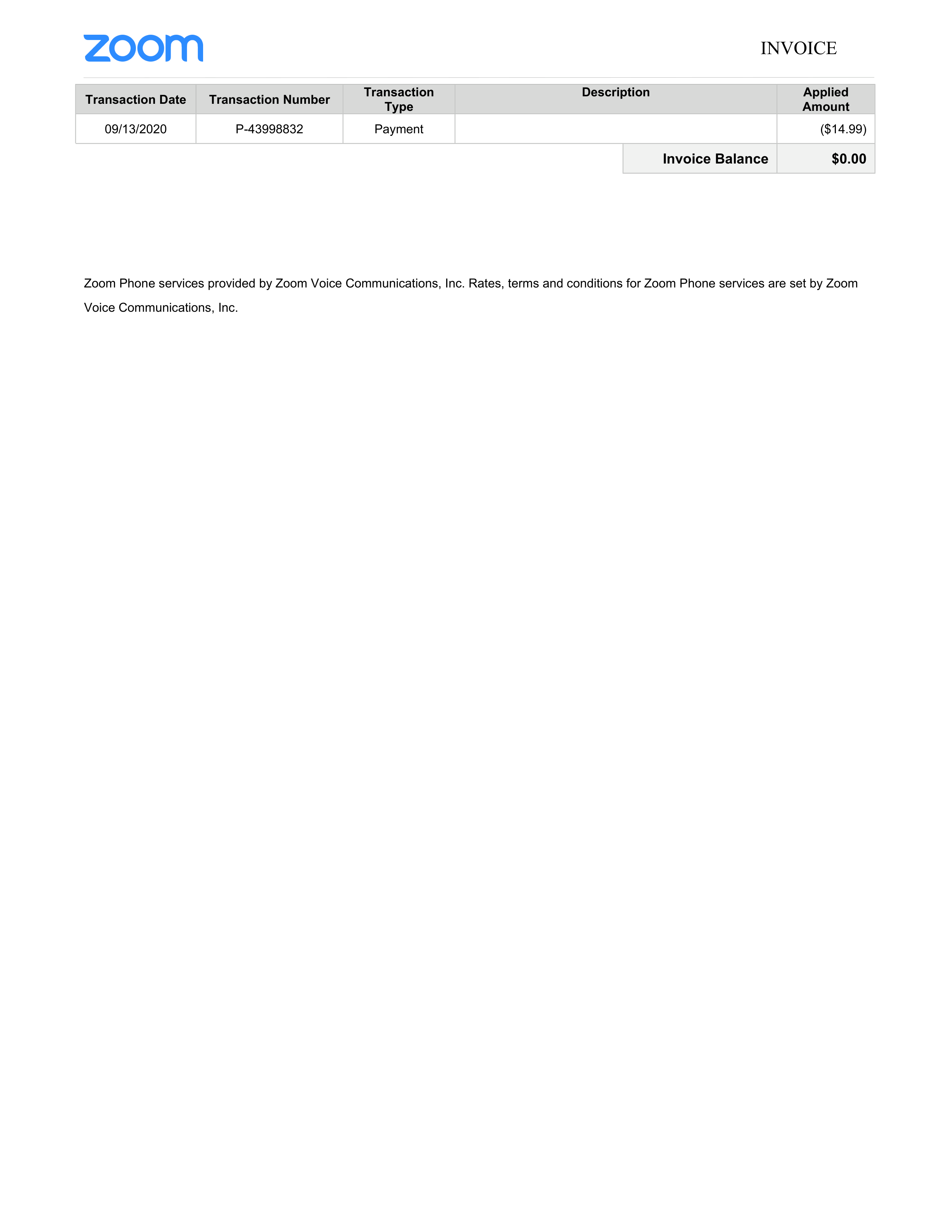 Zoom Business Invoice — page 4
