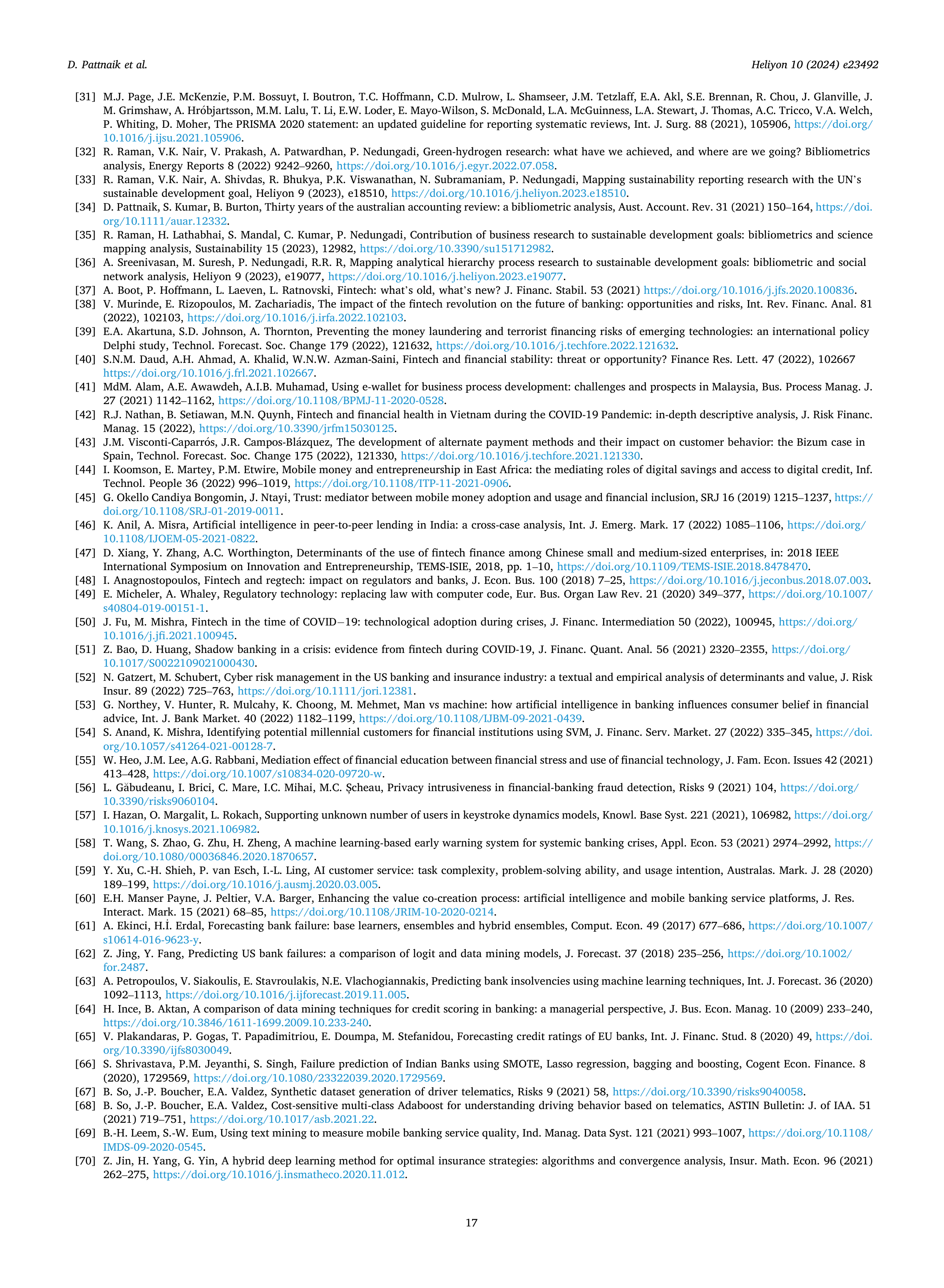 Artificial Intelligence Applications in Finance services — page 17