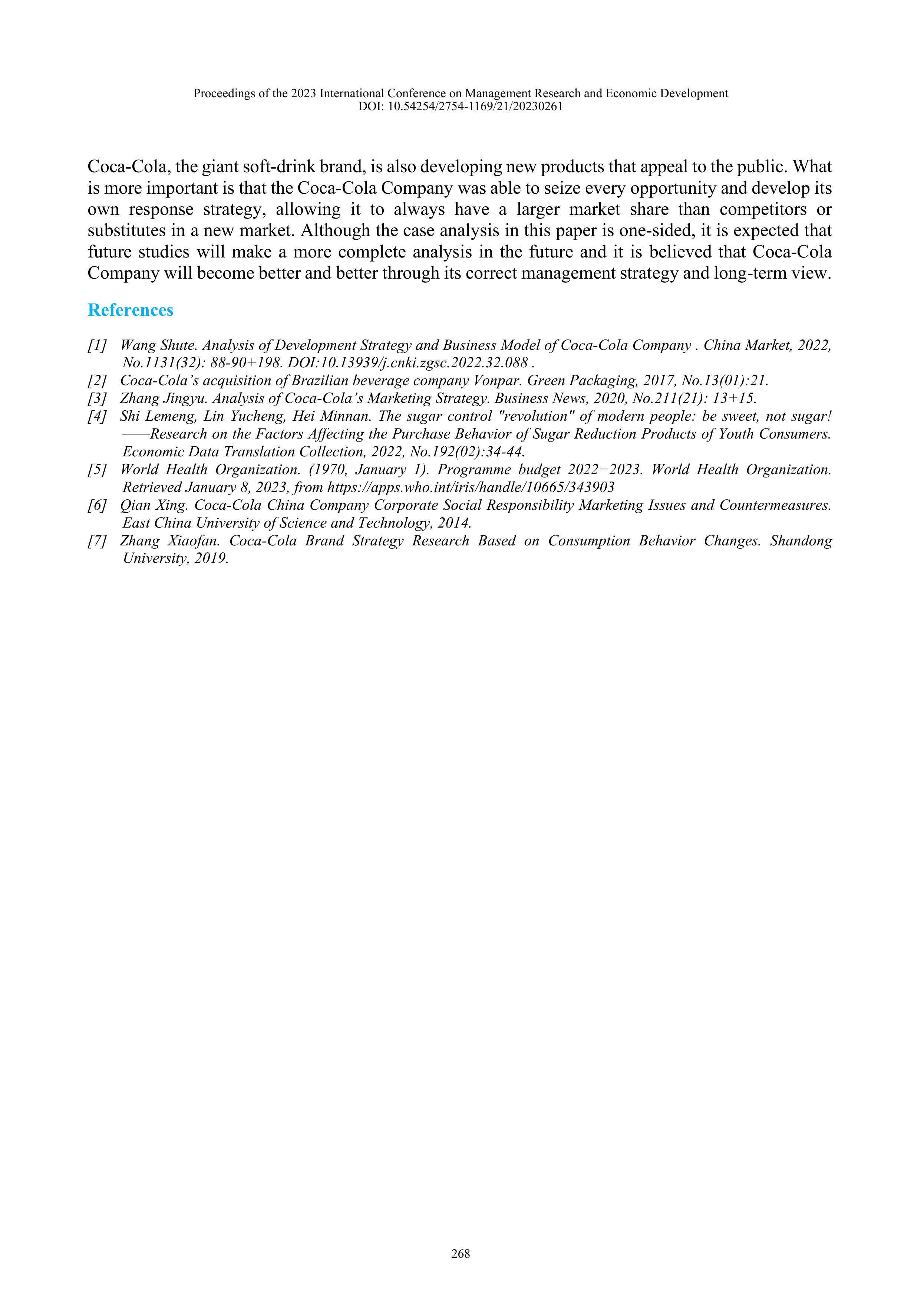 Coca Cola Marketing Strategy — page 6