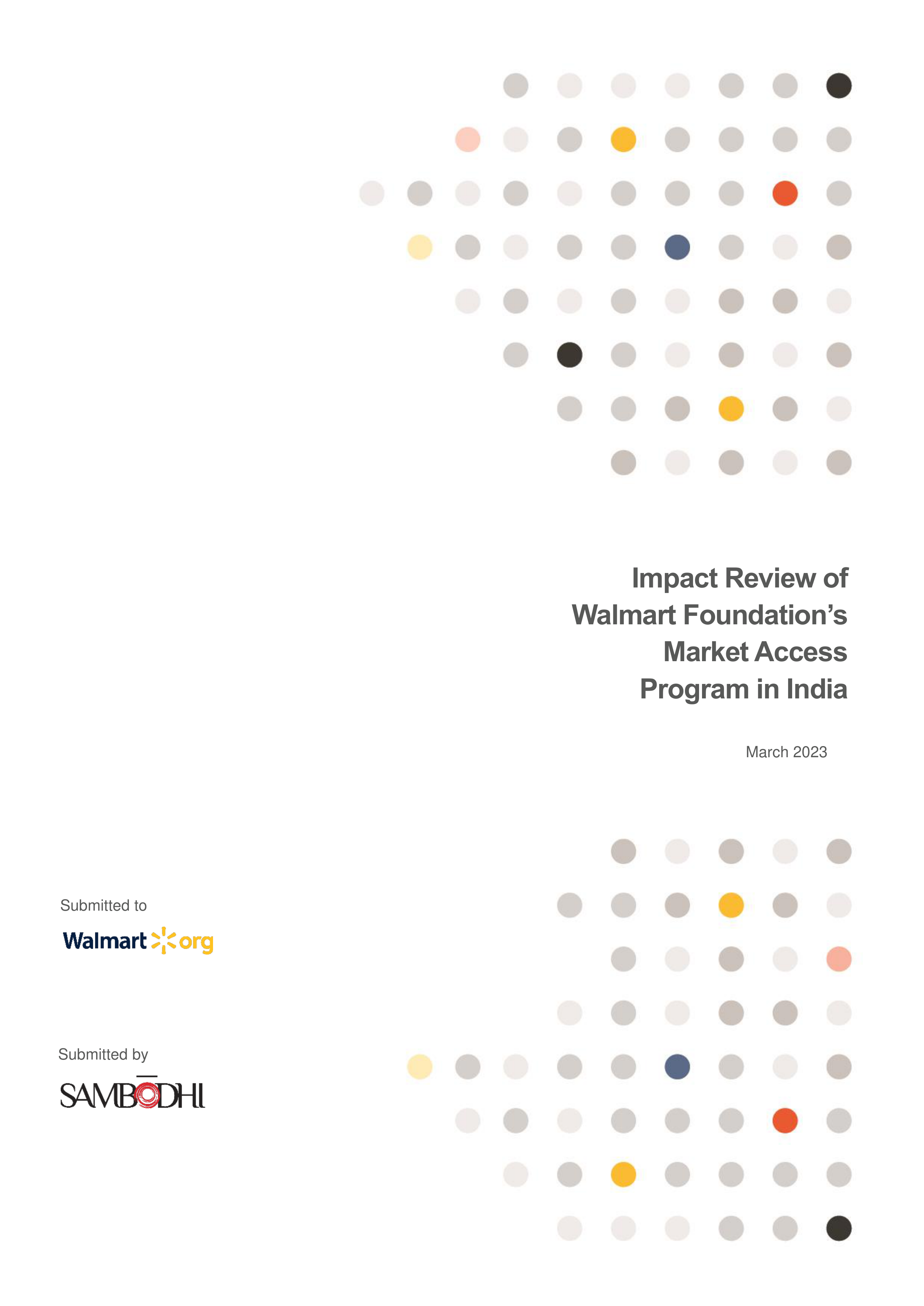 Walmart India Market Access Impact Report — page 1