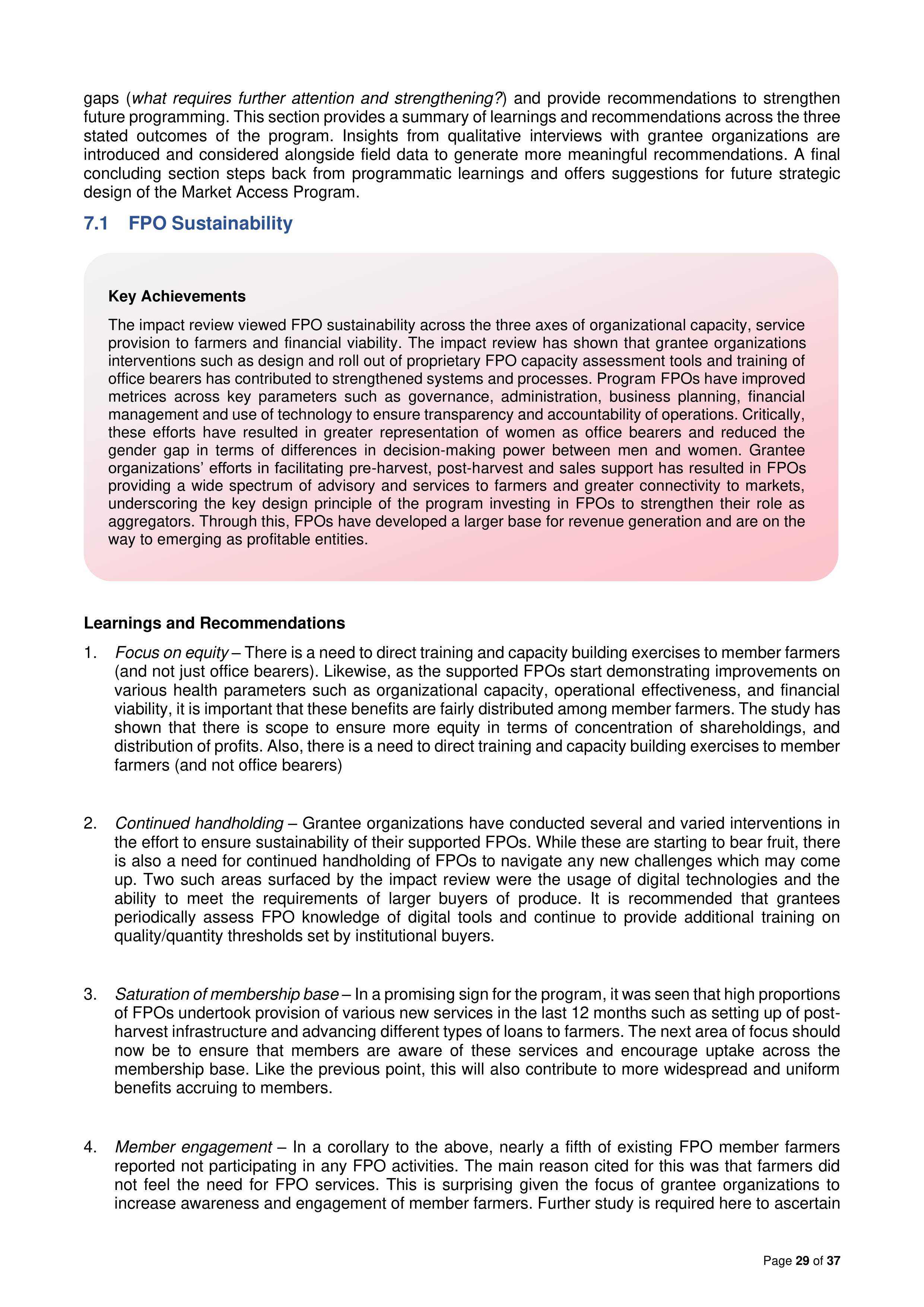 Walmart India Market Access Impact Report — page 29