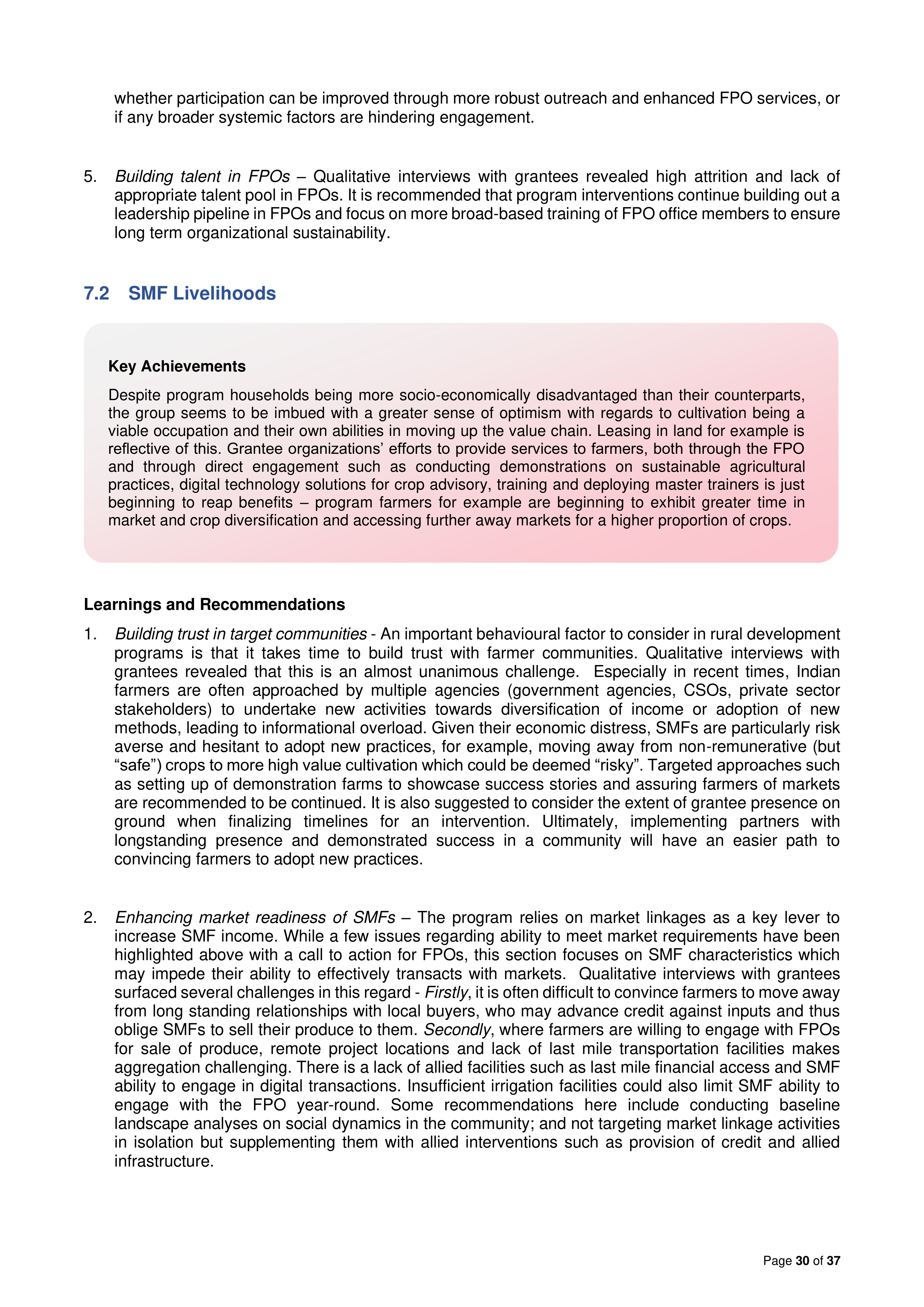 Walmart India Market Access Impact Report — page 30