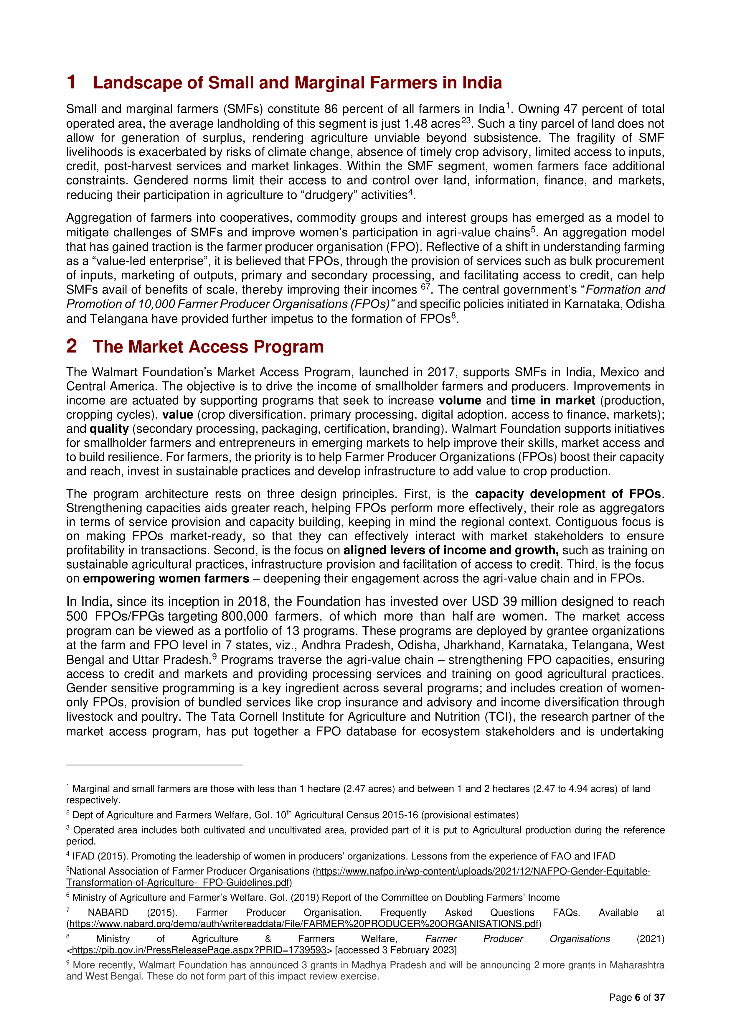 Walmart India Market Access Impact Report — page 6