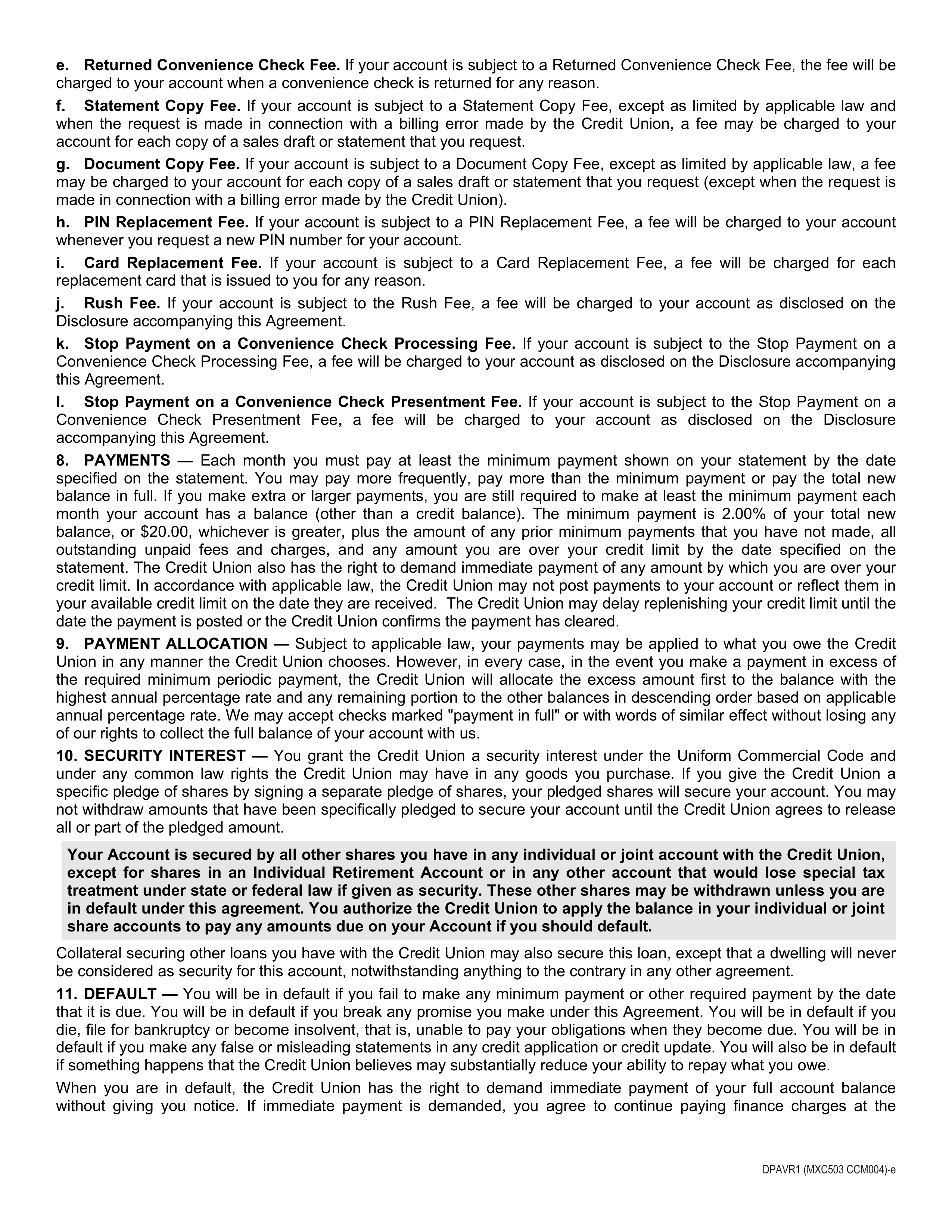 Merchant Direct Mastercard Agreement — page 3
