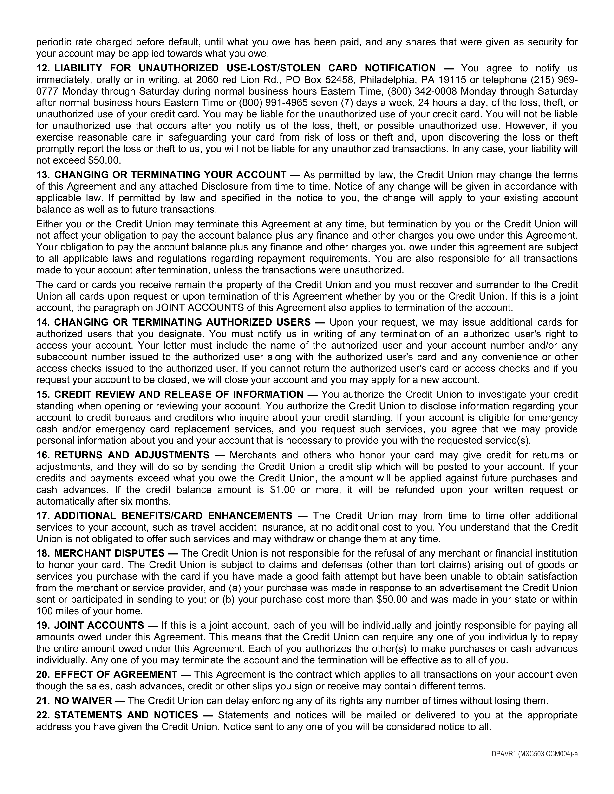 Merchant Direct Mastercard Agreement — page 4
