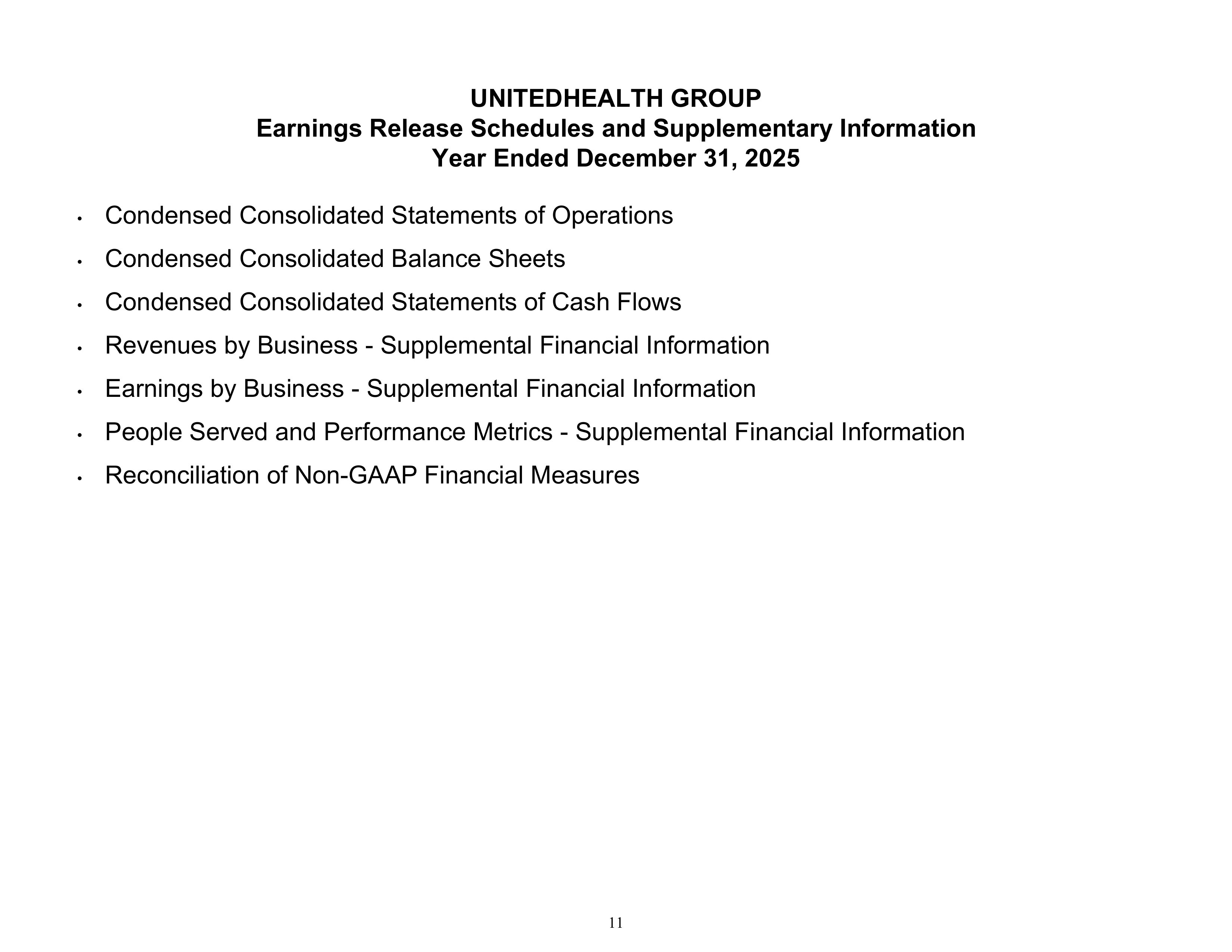 UnitedHealth Group Annual Report — page 11